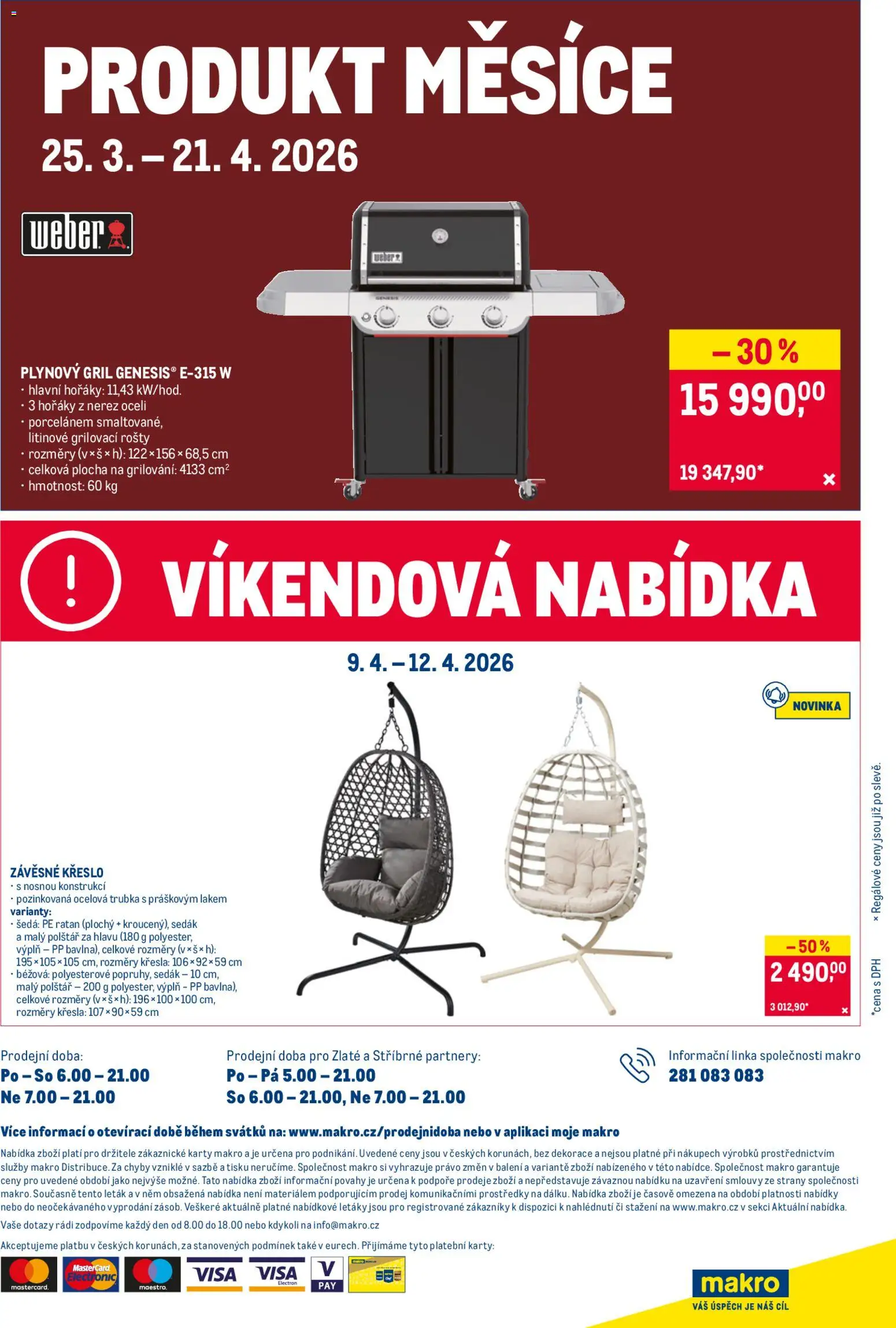 Makro leták - Nepotravinové zboží od 08.04.2026 | Strana: 11 | Produkty: Gril, Karty, Trubka, Dekorace