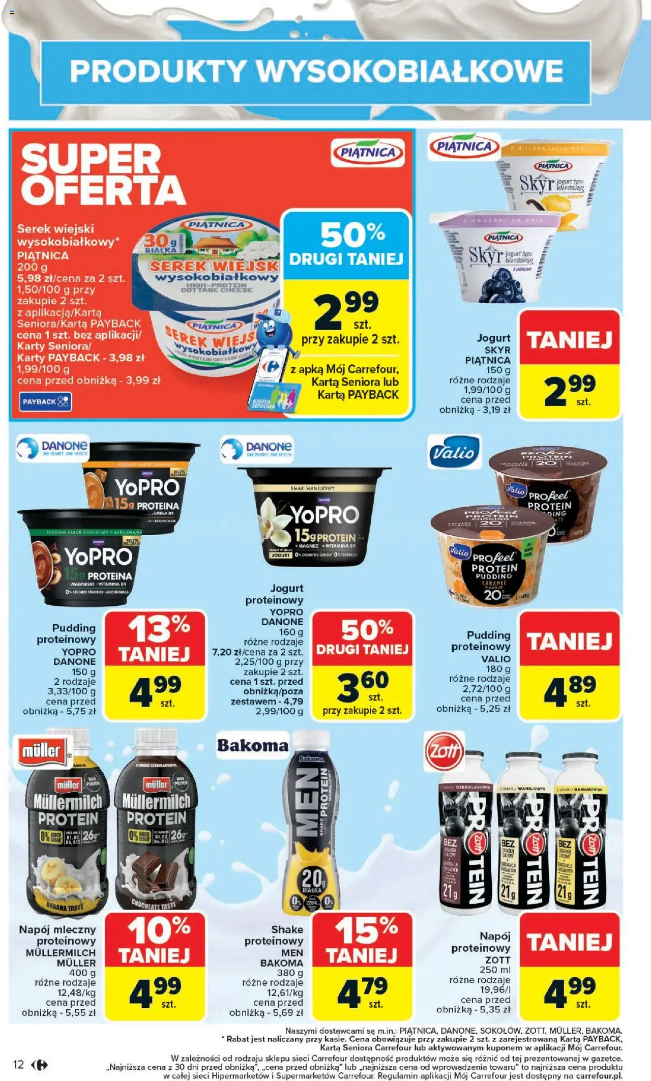 Carrefour Gazetka od 20.10.2025 | Strona: 14 | Produkty: Karta, Serek, Jogurt, Skyr