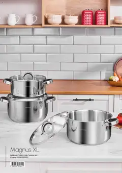 04.09.2025 tarihinden itibaren geçerli olan Karaca kataloğu önizlemesi | Sayfa: 32 | Ürünler: Tencere seti