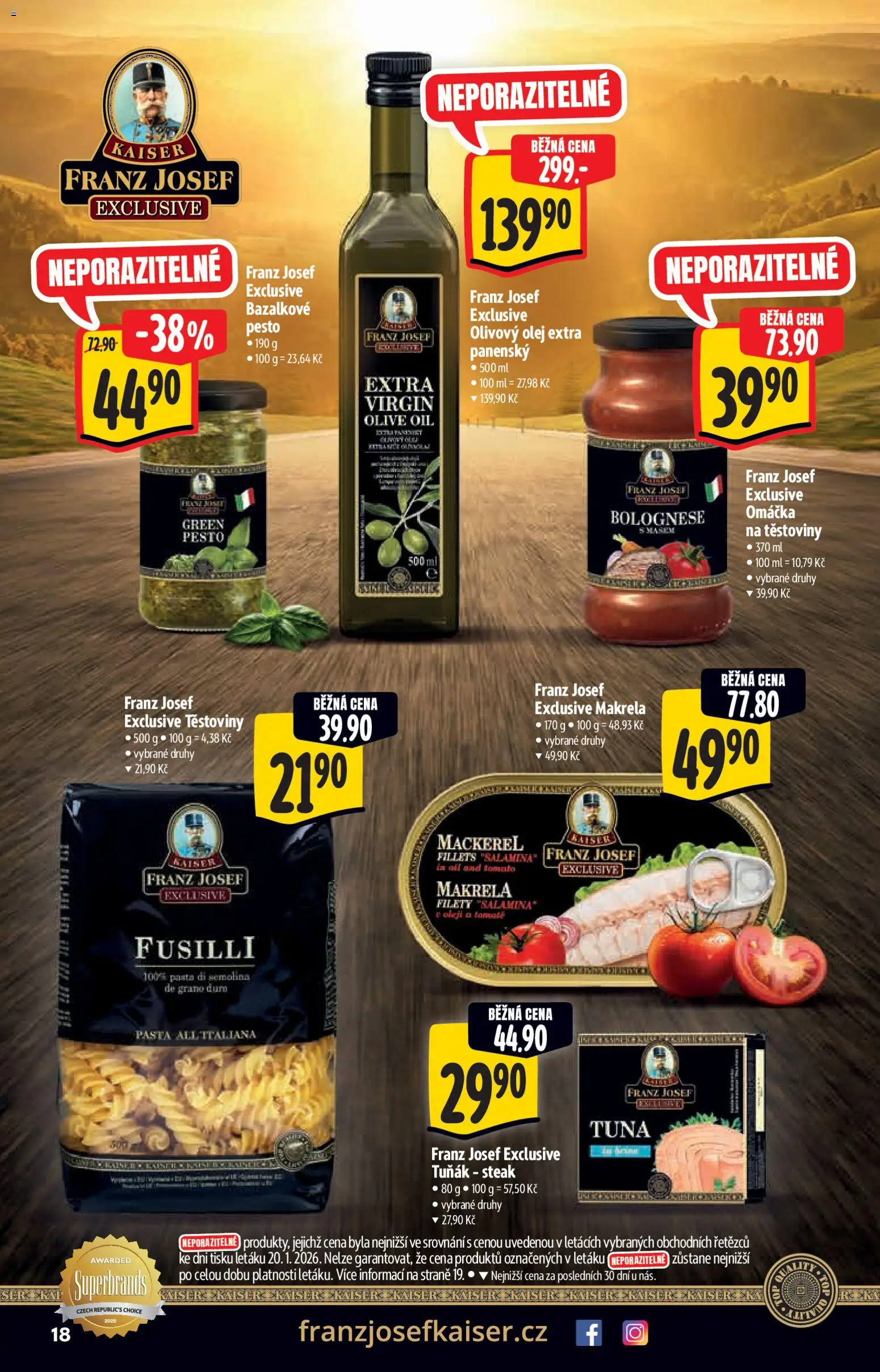 Albert katalog - Hypermarket - Brand od 28.01.2026 | Strana: 18 | Produkty: Tuňák, Olivový olej, Olej, Semolina