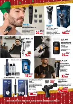 Anteprima del volantino Orizzonte Regali Natale catalogo valido a partire dal 27.11.2025 | Pagina: 7 | Prodotti: Regolabarba, Spazzolino, Video, USB