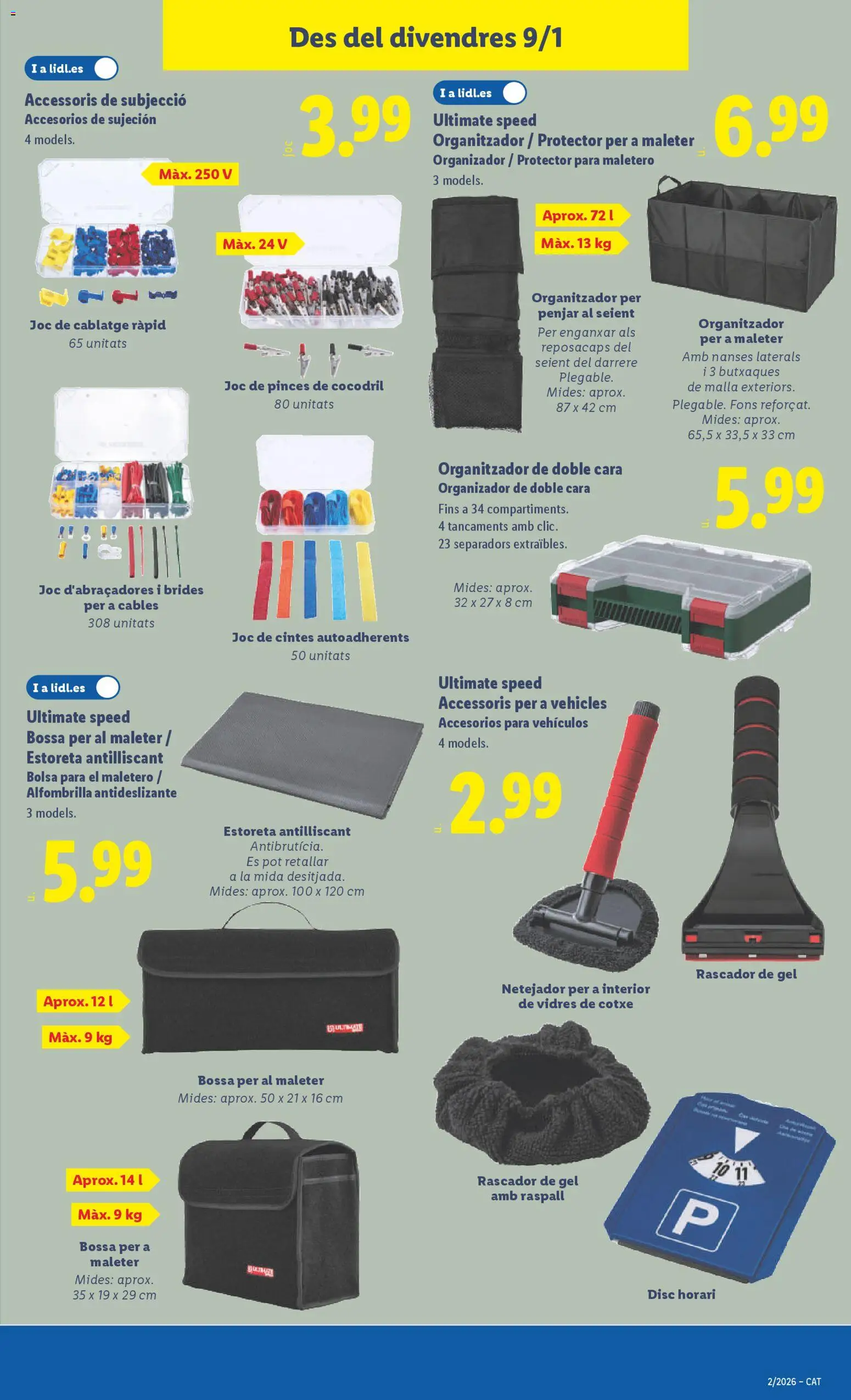 Lidl folleto de bazar │ válido desde el 05.01.2026 | Página: 17 | Productos: Alfombrilla, Organizador, Cable, Bolsa