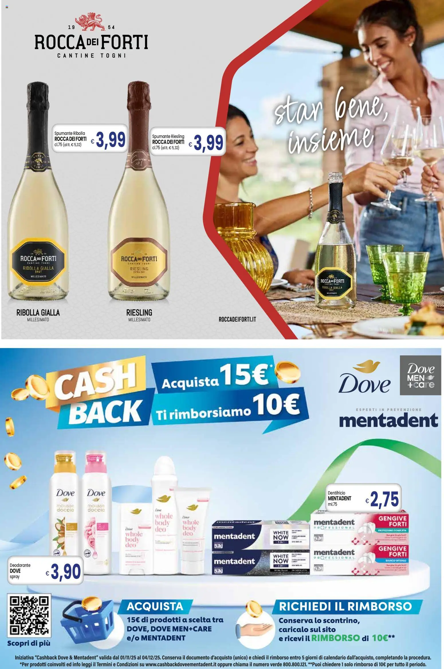 Volantino Galassia del 13.11.2025 | Pagina: 6 | Prodotti: Deodorante, Dentifricio, Spumante, Doccia