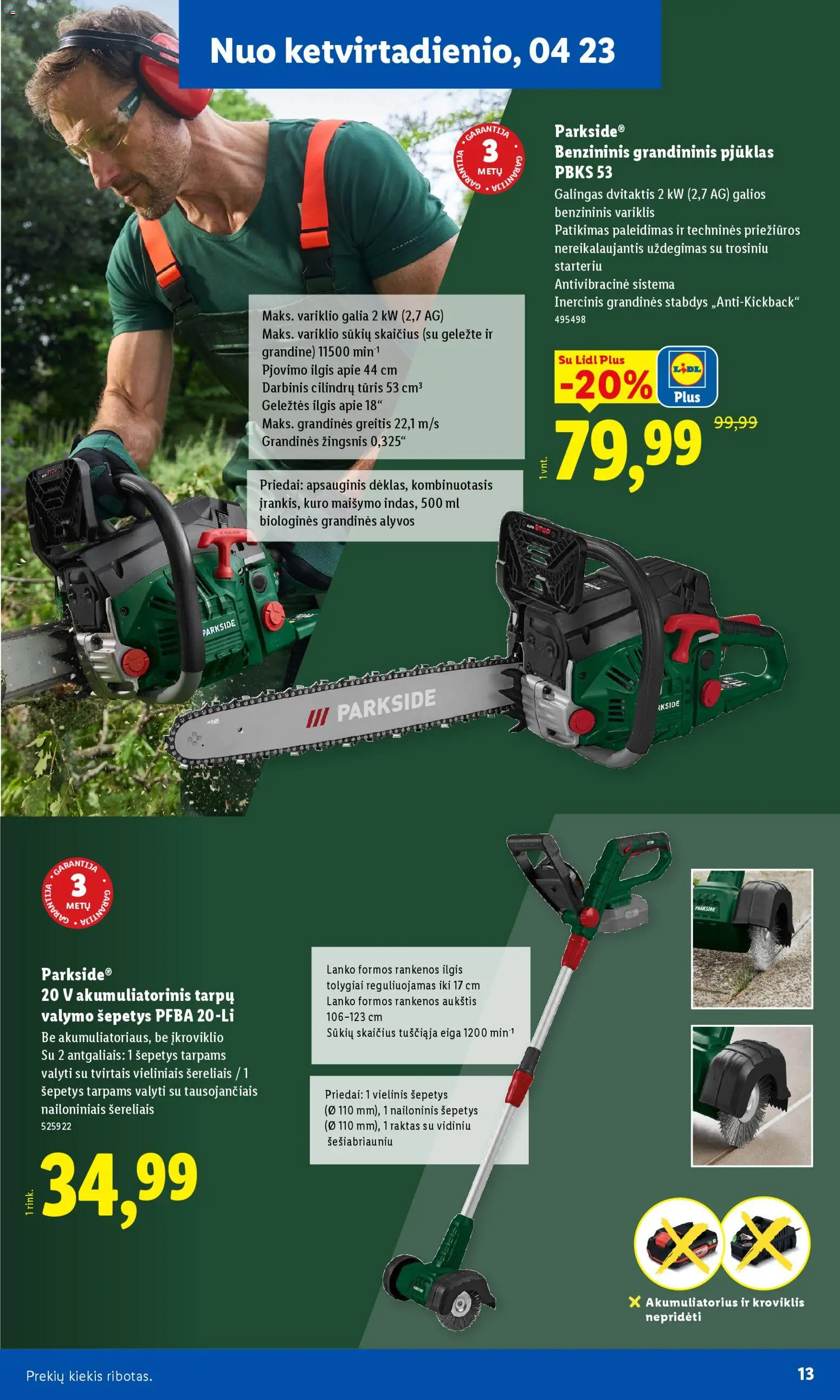 LIDL akcijos nuo 20.02.2026 | Puslapis: 13 | Prekių: Akumuliatorius