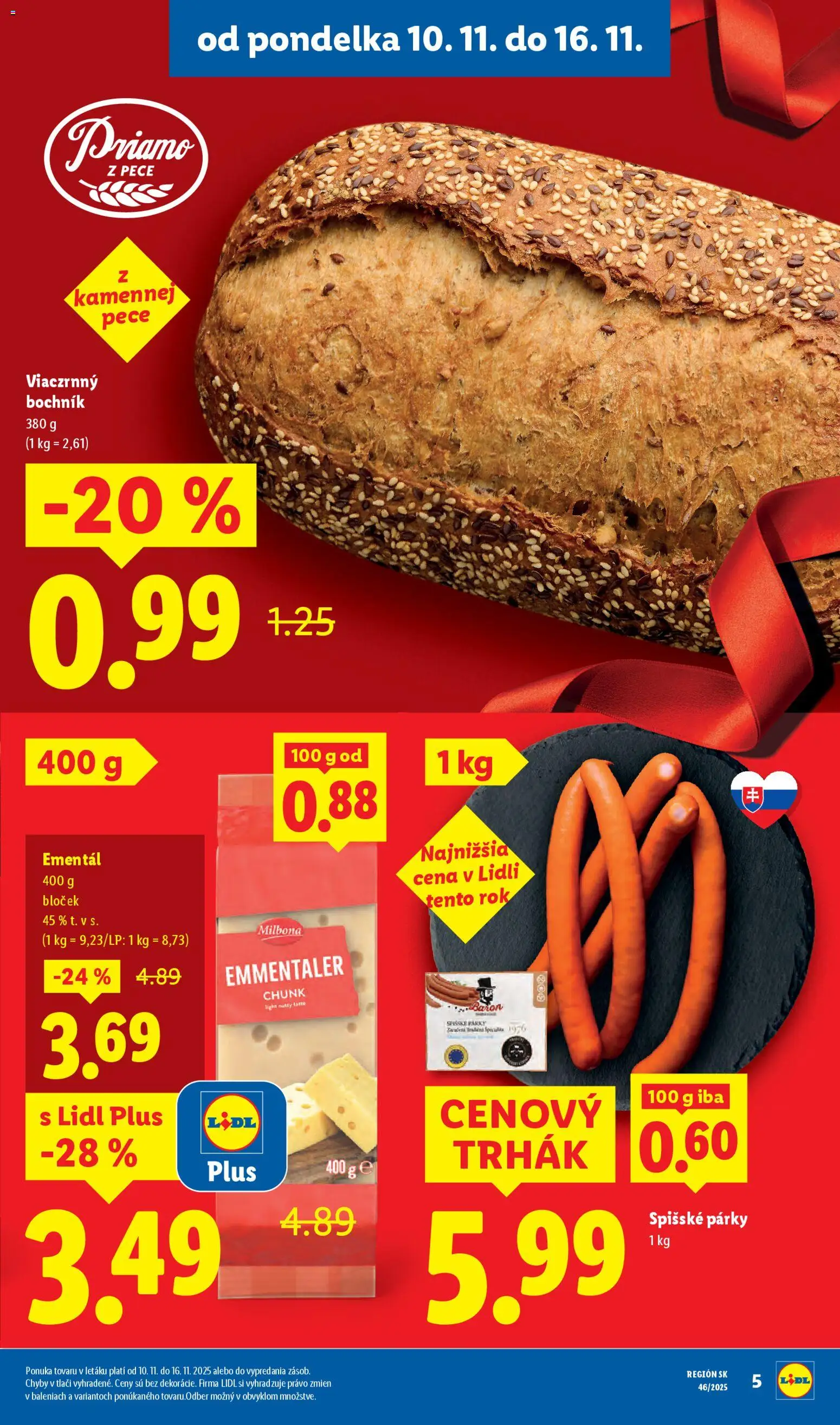 Nové Lidl akcie – leták je platný od 13.11.2025 | Strana: 13 | Produkty: Párky