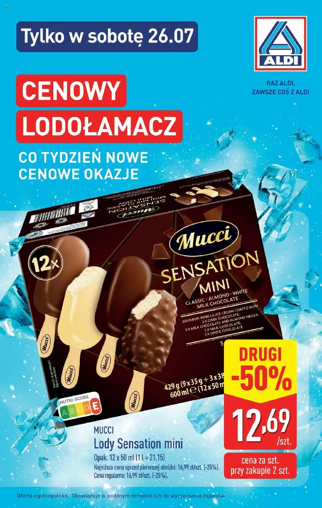Aldi Gazetka - Okazje na weekend od 24.07.2025 | Strona: 7 | Produkty: Bourbon, Lody