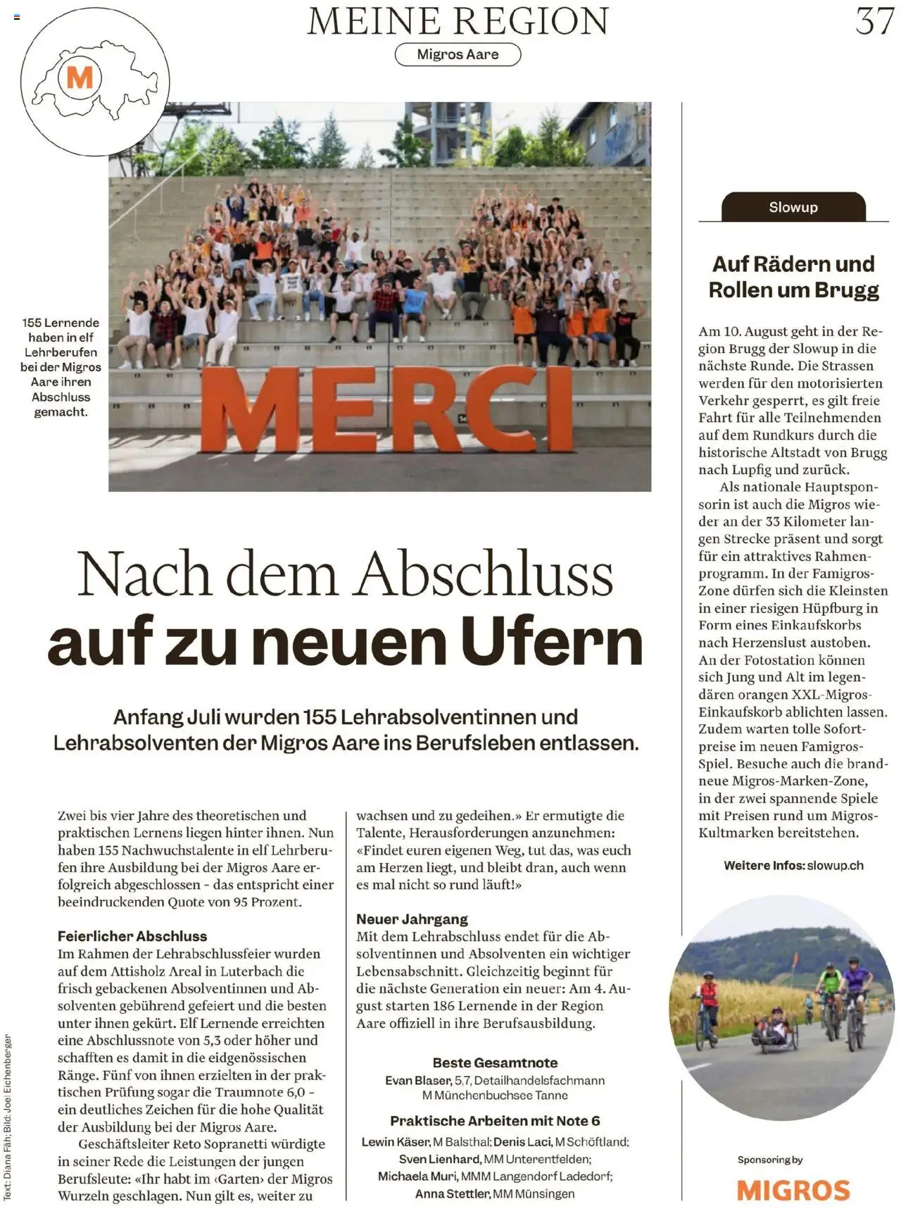 Migros - Magazin ab 05.08.2025 | Seite: 37 | Produkte: Orangen