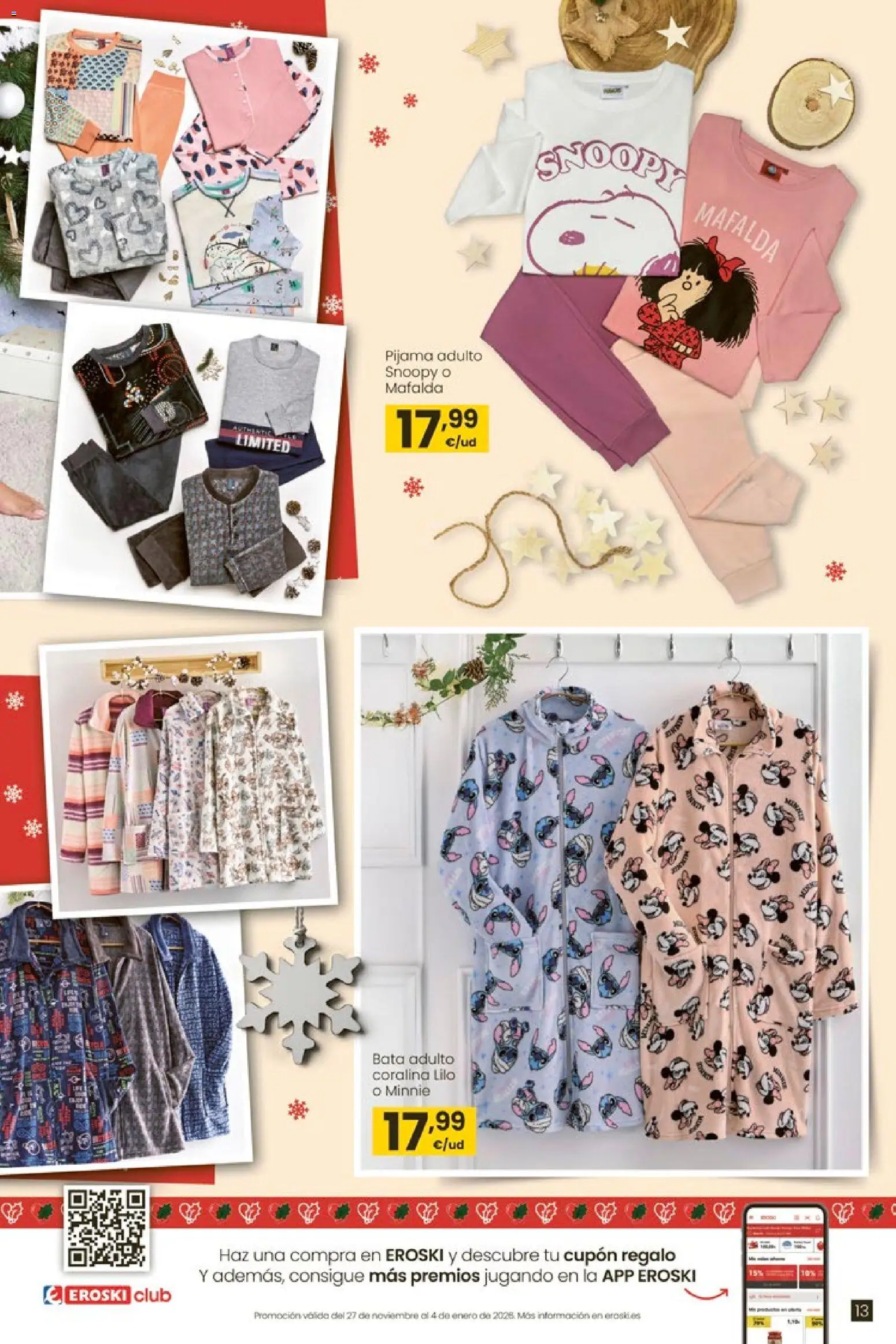 Eroski - Regalos │ válido desde el 02.12.2025 | Página: 13 | Productos: Pijama