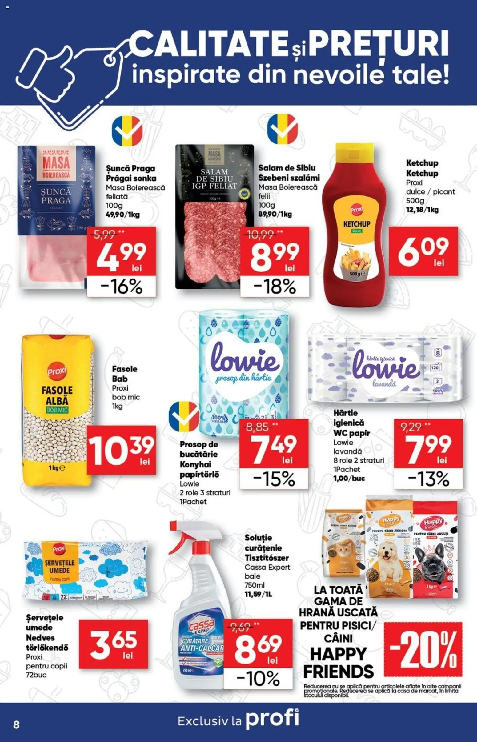 Noul catalog Profi – valabil de la 07.01.2026 | Pagină: 8 | Produse: Bucătărie, Role, Salam, Șuncă