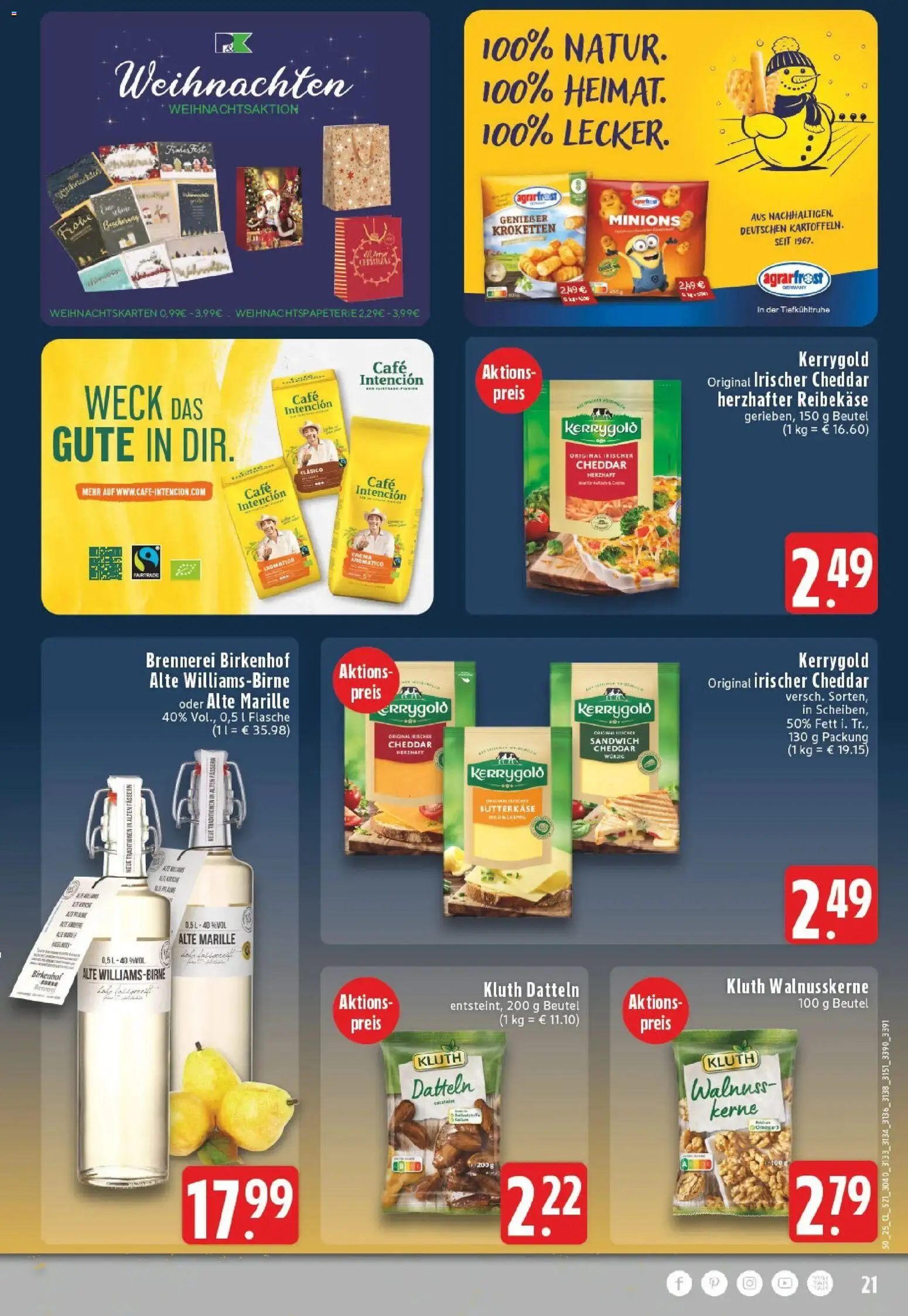 Edeka prospekt Kerken-Nieukerk	 – gültig ab 07.12.2025 | Seite: 21 | Produkte: Reibekase