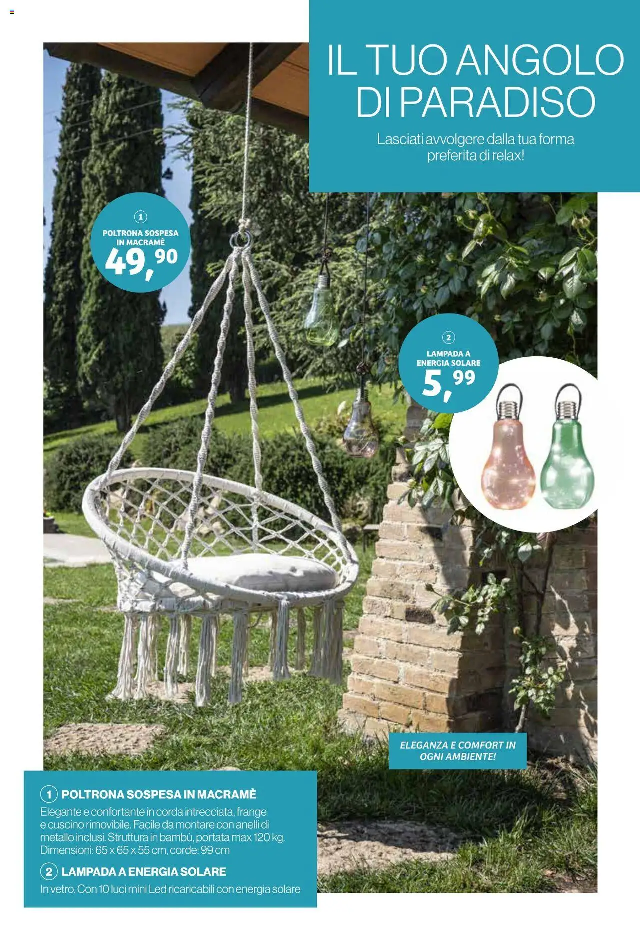 Volantino IN's del 31.05.2025 | Pagina: 2 | Prodotti: Cuscino, Poltrona, Lampada