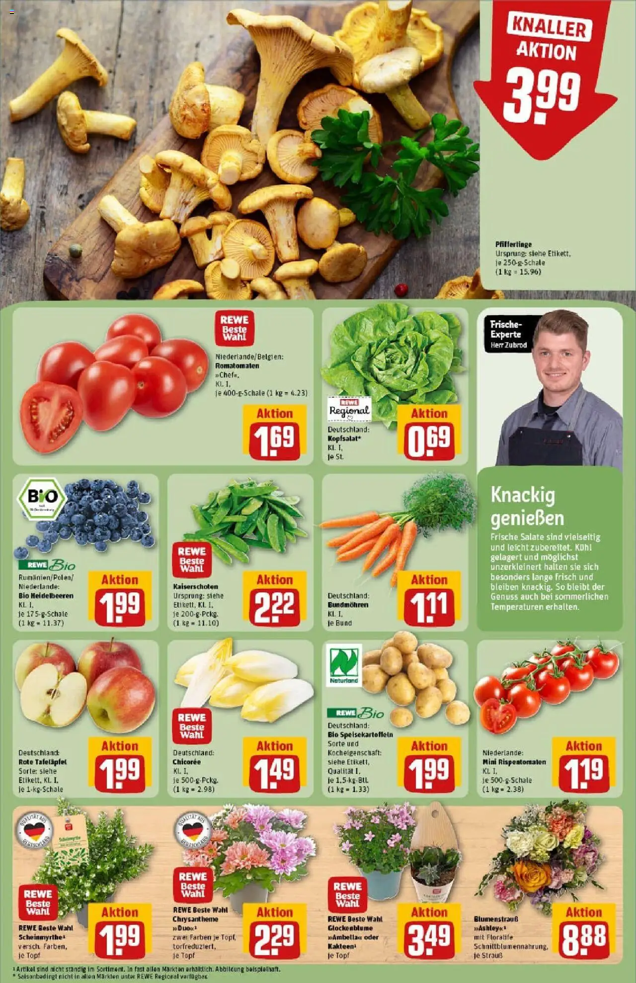 Rewe prospekt Butzbach	 - gültig ab dem 27.07.2025 | Seite: 9 | Produkte: Heidelbeeren, Pfifferlinge