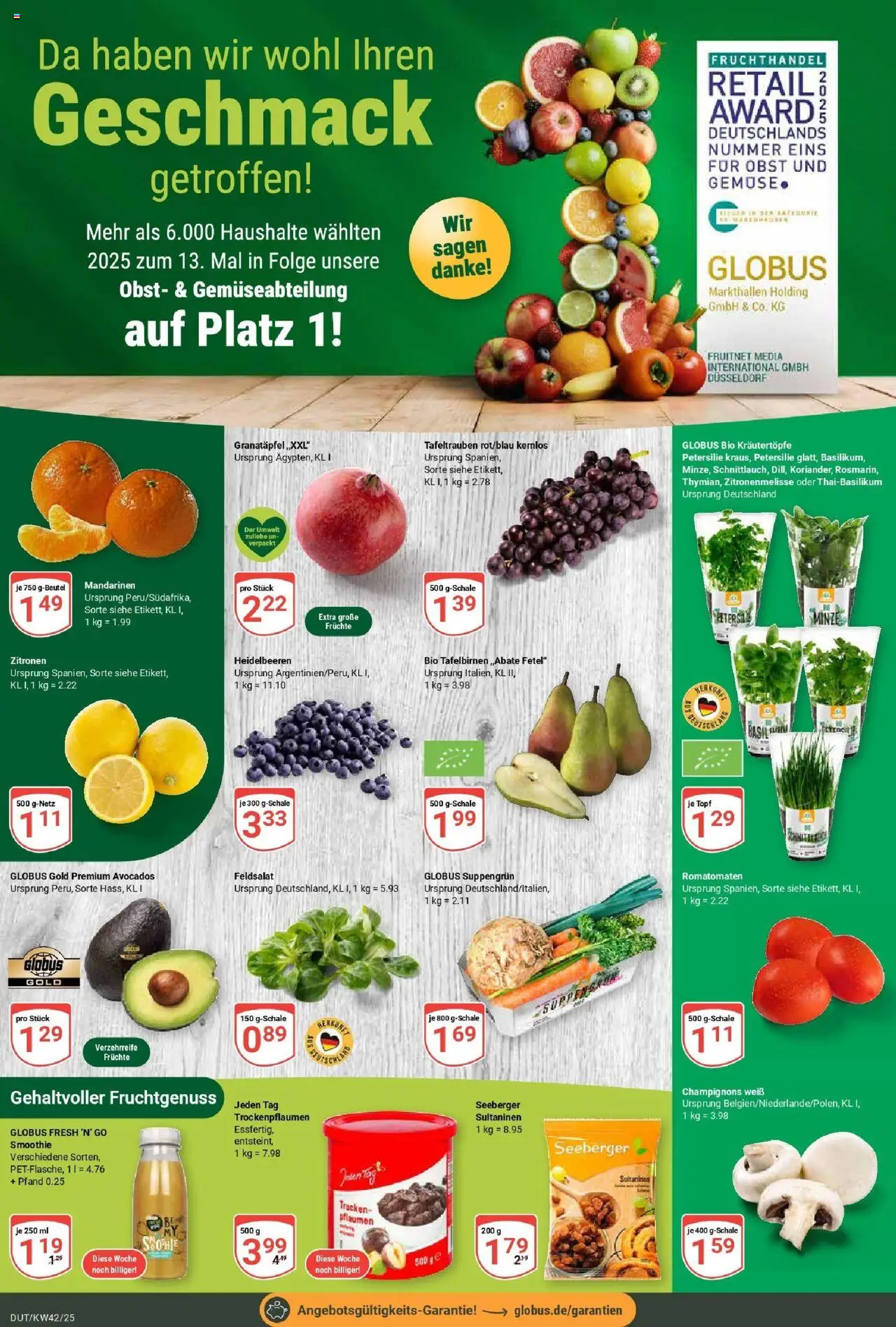 Globus prospekt Wetzlar-Dutenhofen	 – gültig ab 12.10.2025 | Seite: 6 | Produkte: Granatapfel, Pflaumen, Obst, Zitronen