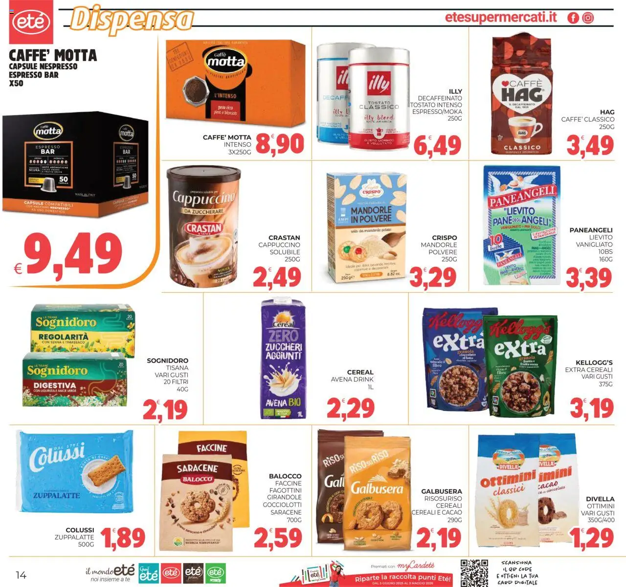 Volantino Eté del 21.10.2025 | Pagina: 14 | Prodotti: Cioccolato, Tè, Frutta, Mandorle