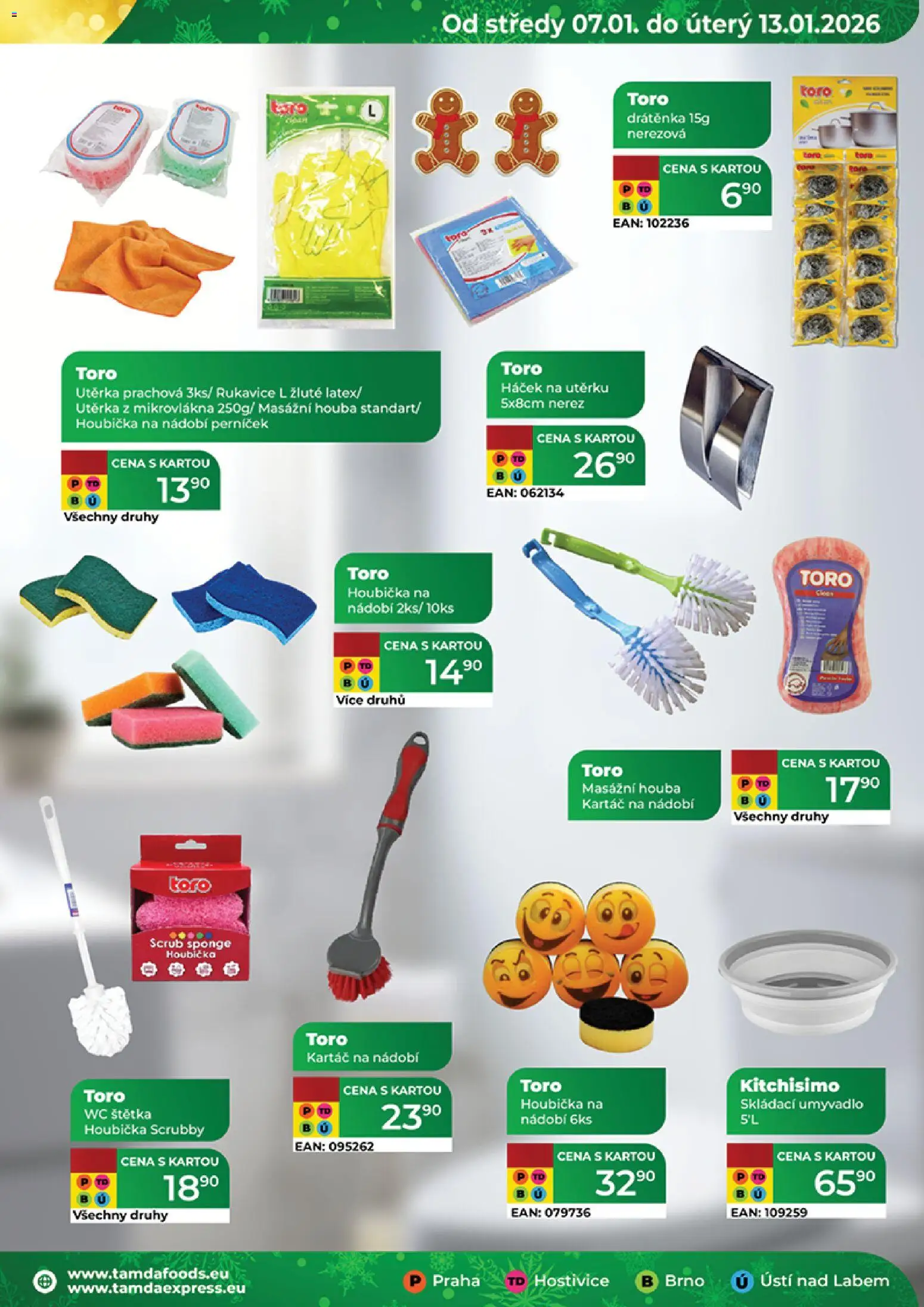 Tamda Foods leták od 07.01.2026 | Strana: 27 | Produkty: Nádobí, Rukavice, Wc štětka, Kartáč