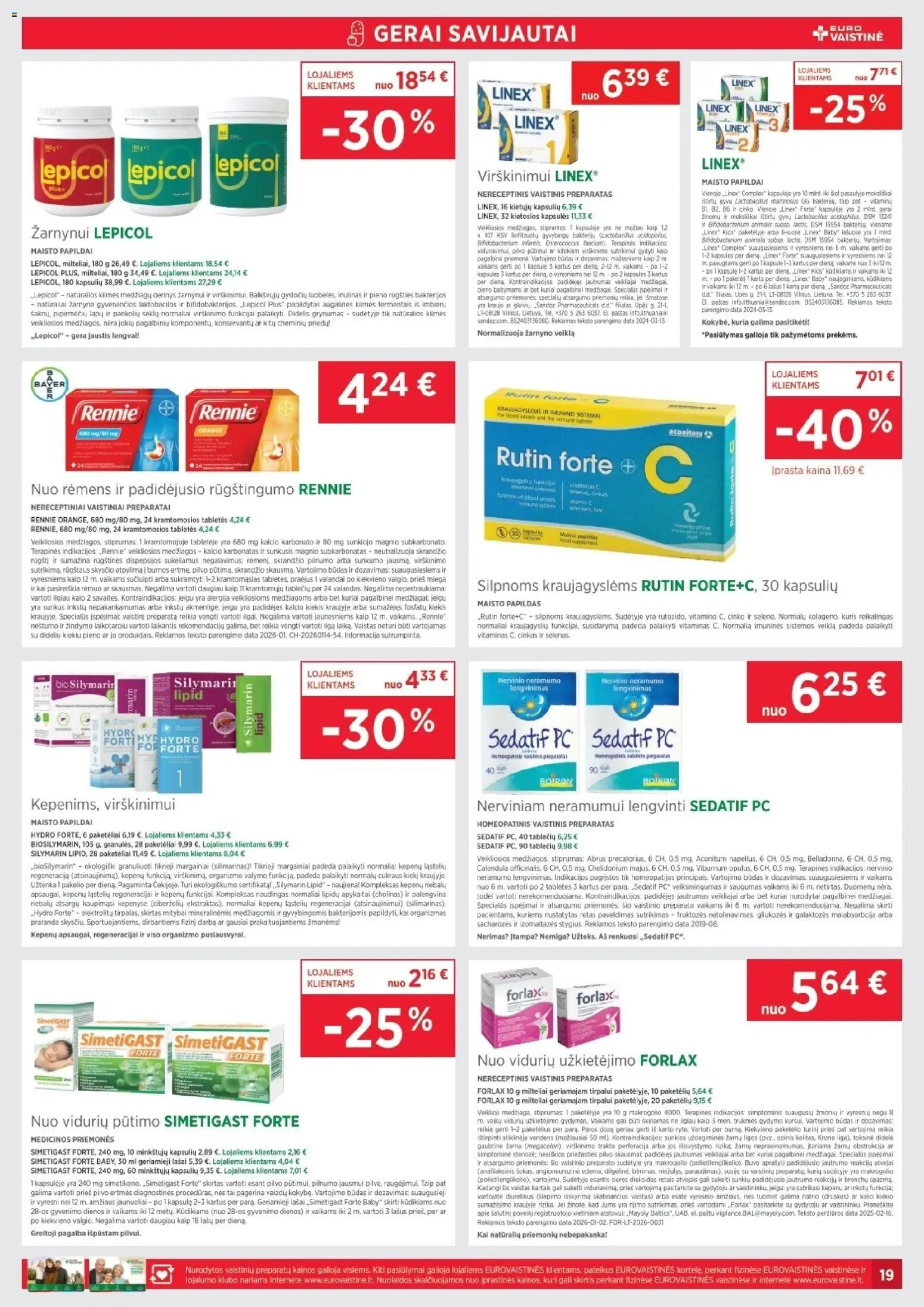 EUROVAISTINĖ akcijos nuo 31.01.2026 | Puslapis: 19