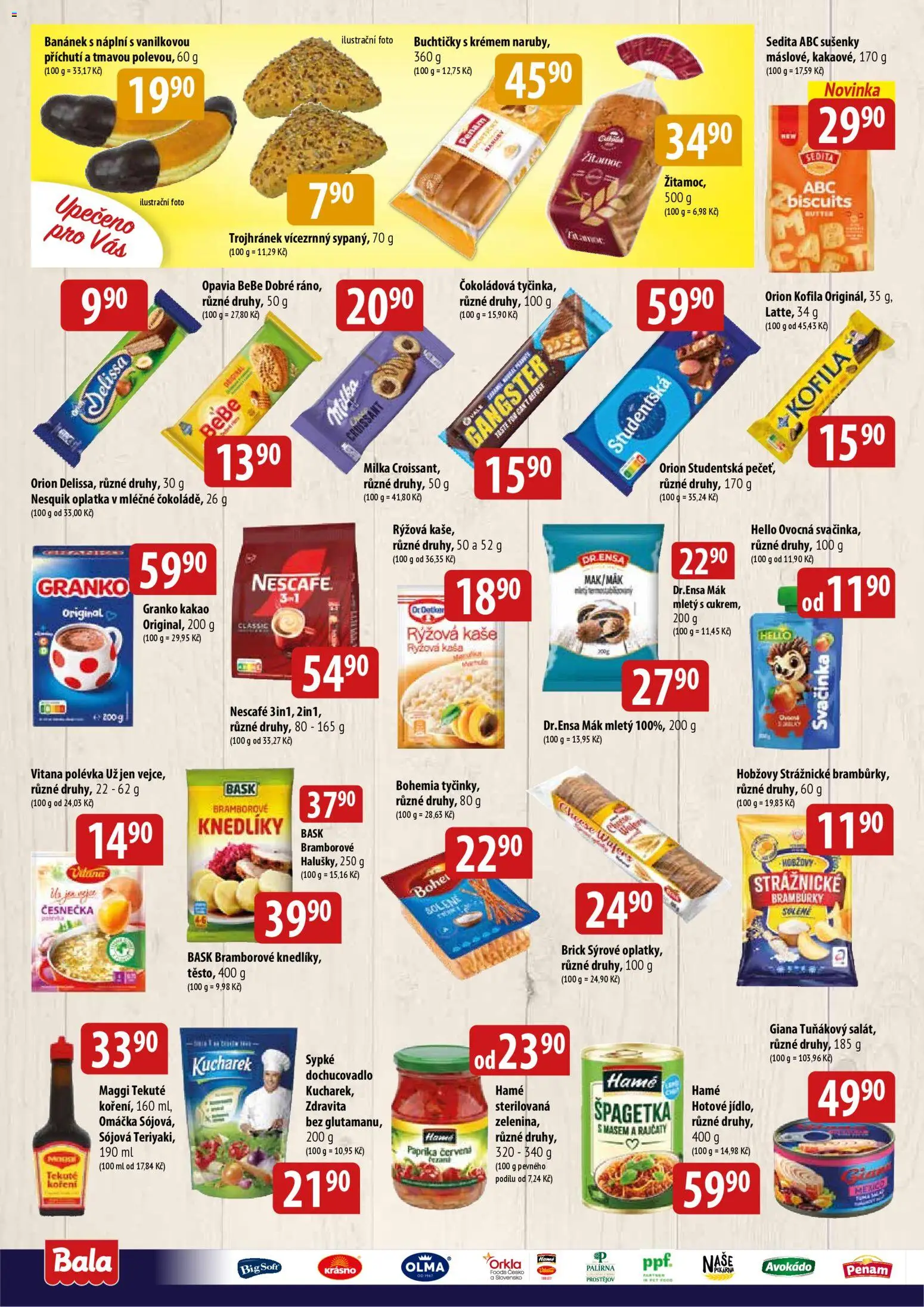 BALA velký leták od 29.04.2026 | Strana: 4 | Produkty: Milka, Bramburky, Kofila, Kaše