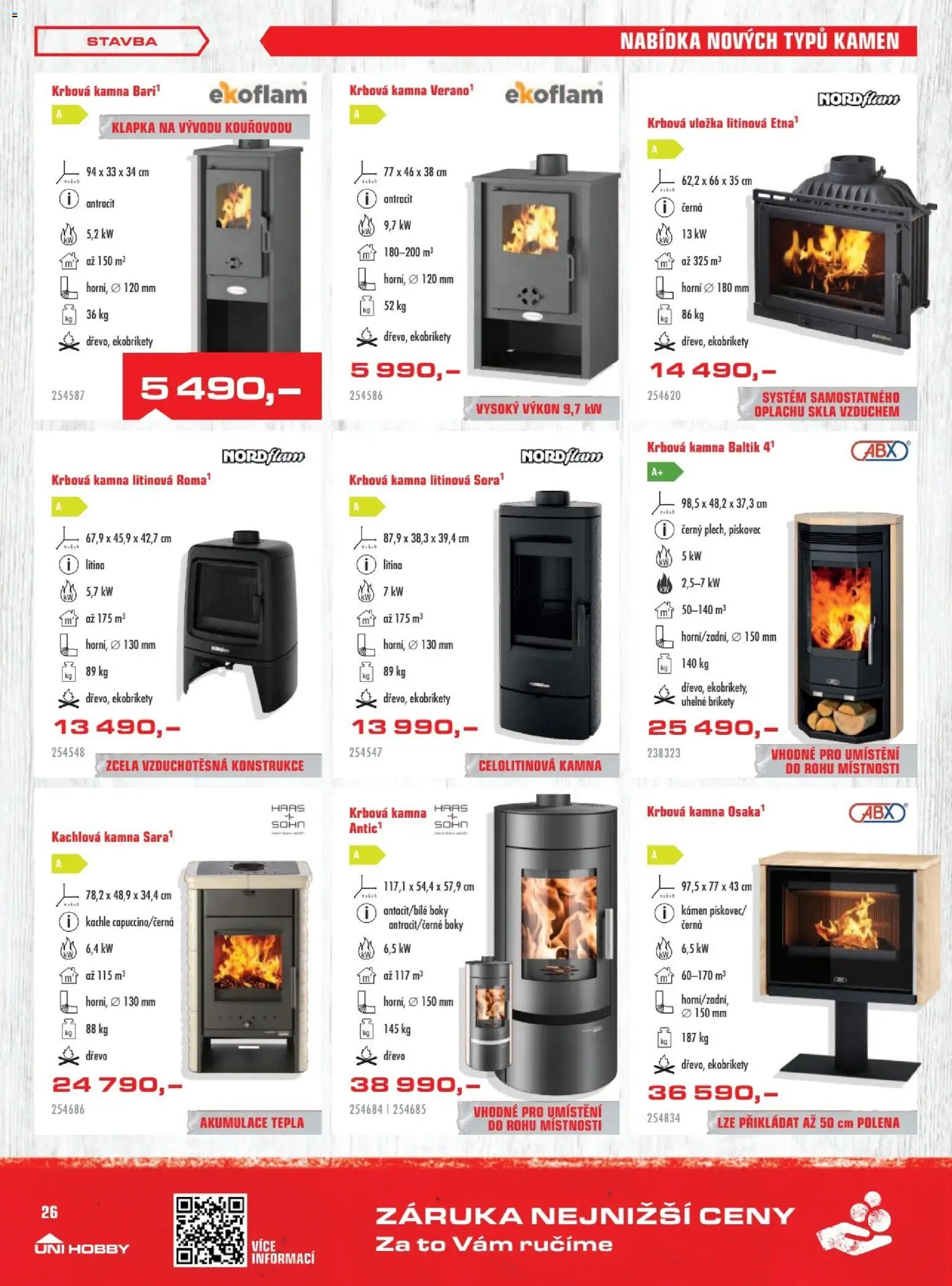 Uni Hobby leták od 30.10.2025 | Strana: 26 | Produkty: Brikety, Uhelné brikety
