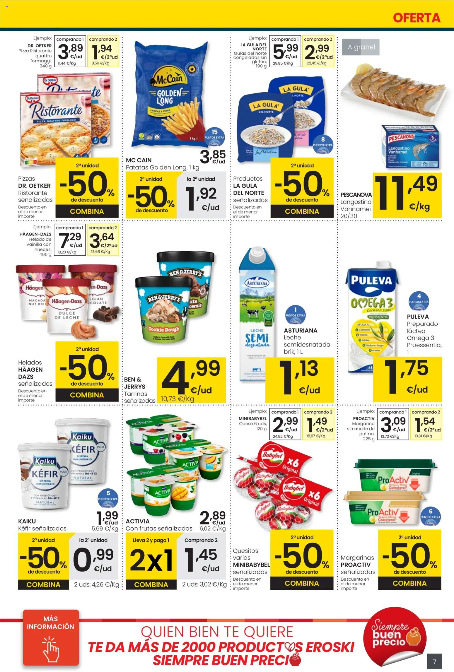 Eroski - City │ válido desde el 30.10.2025 | Página: 7 | Productos: Queso, Aceite, Pizza, Margarina