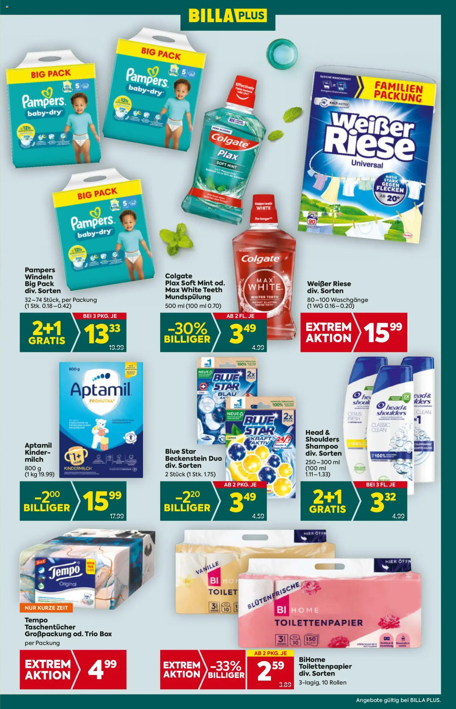Billa Plus - Steiermark gültig ab 30.10.2025 | Seite: 19 | Produkte: Box, Pampers, Shampoo, Milch