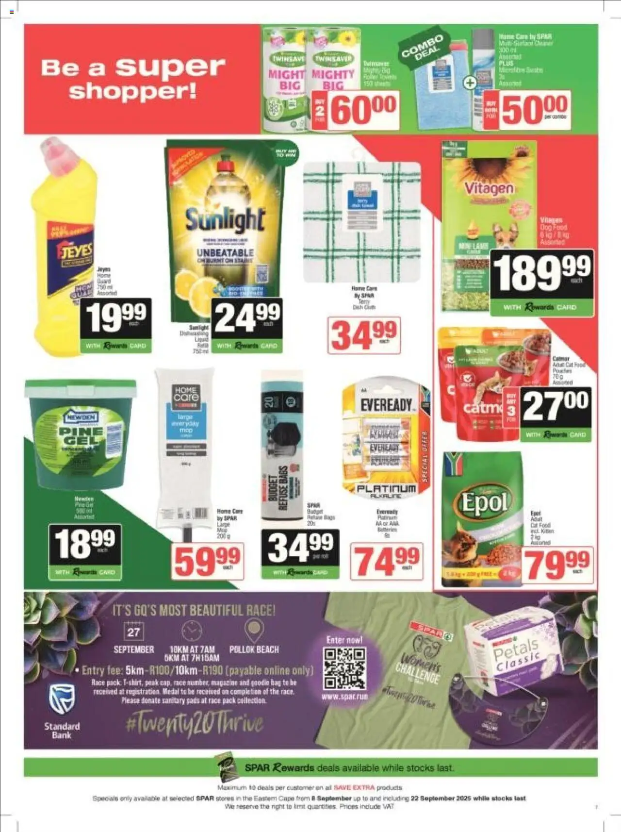 New Spar catalogue – valid from 08.09.2025 | Page: 7 | Products: Bag, Pads, Cat food, Dog food