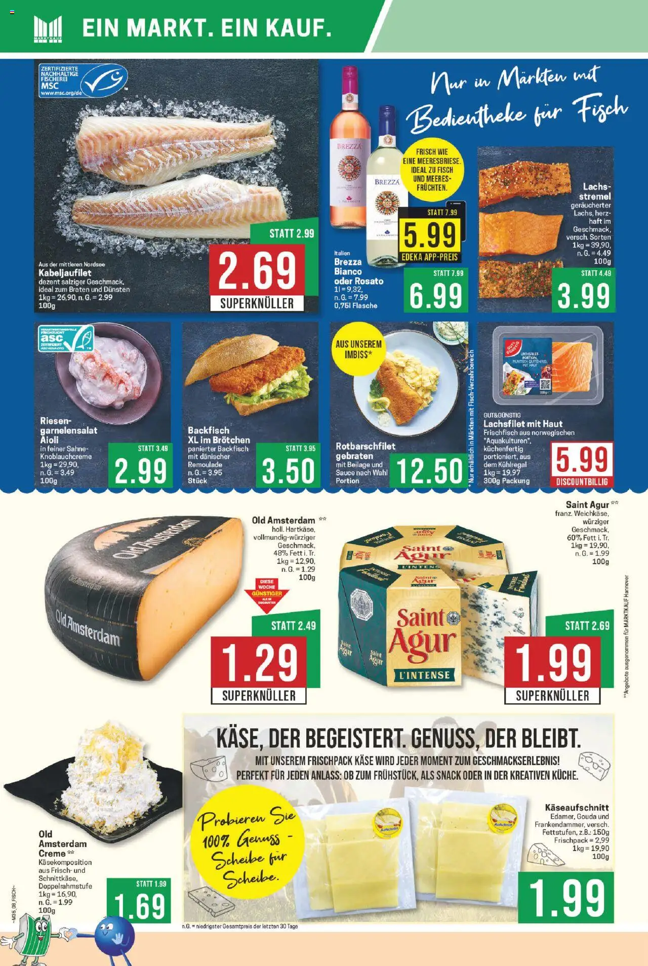 Marktkauf Prospekt 	 - gültig ab dem 25.08.2025 | Seite: 8 | Produkte: Käse, Gouda, Lachs, Sahne