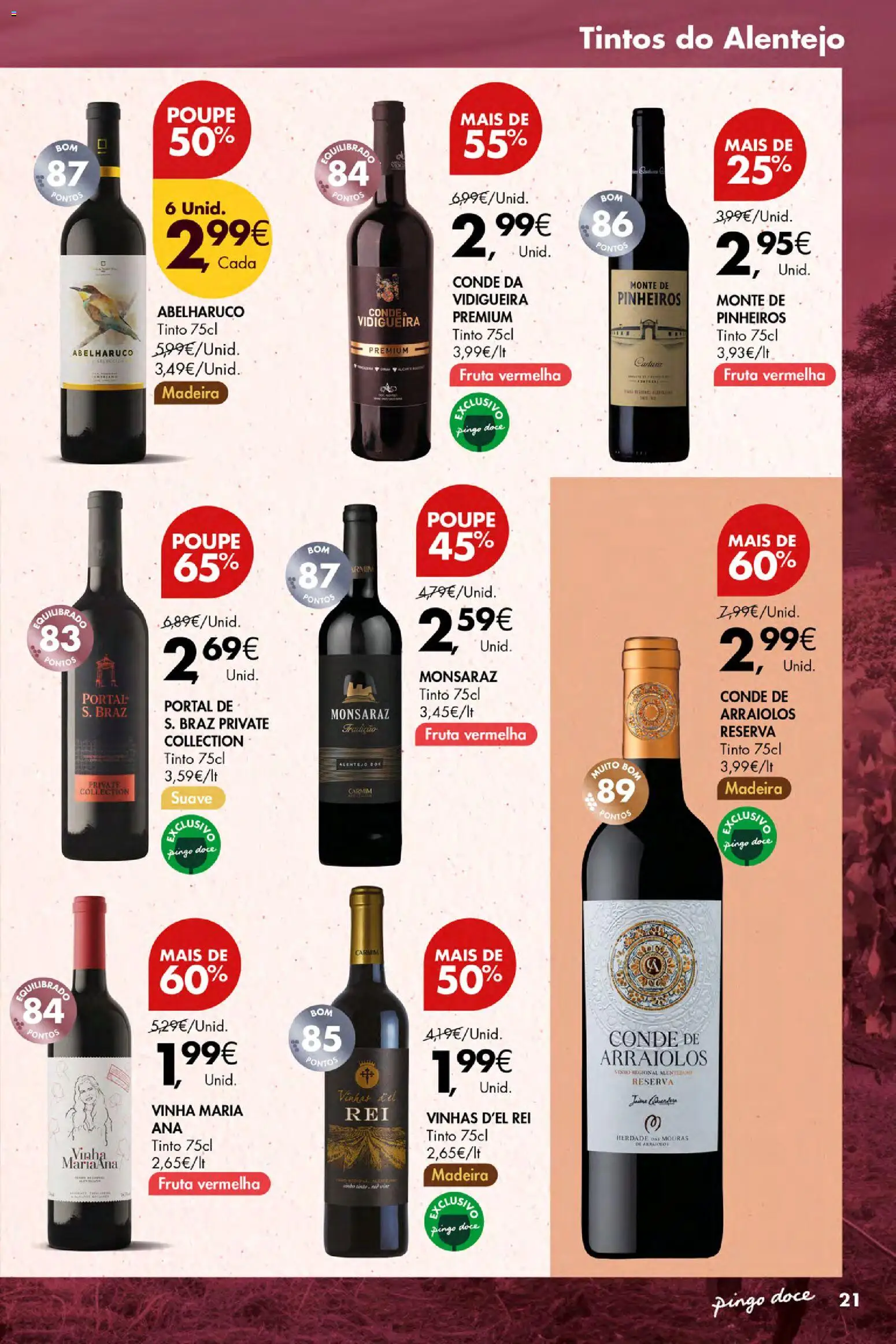 Pingo Doce Vinhos e Sabores de Portugal Açores │ válido de 15.01.2026 | Página: 21 | Produtos: Vinho