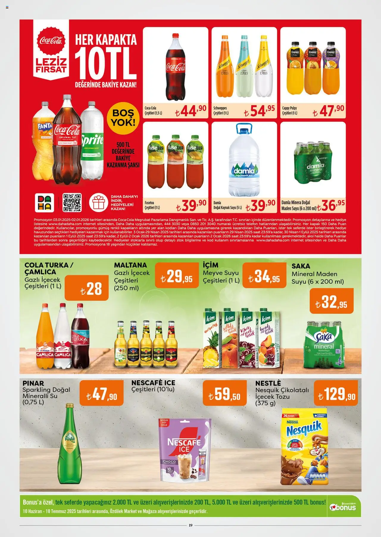 Özdilek Katalog - 10.06.2025 tarihinden itibaren geçerlidir | Sayfa: 19 | Ürünler: Portakal, Vişne, Saat, Fanta