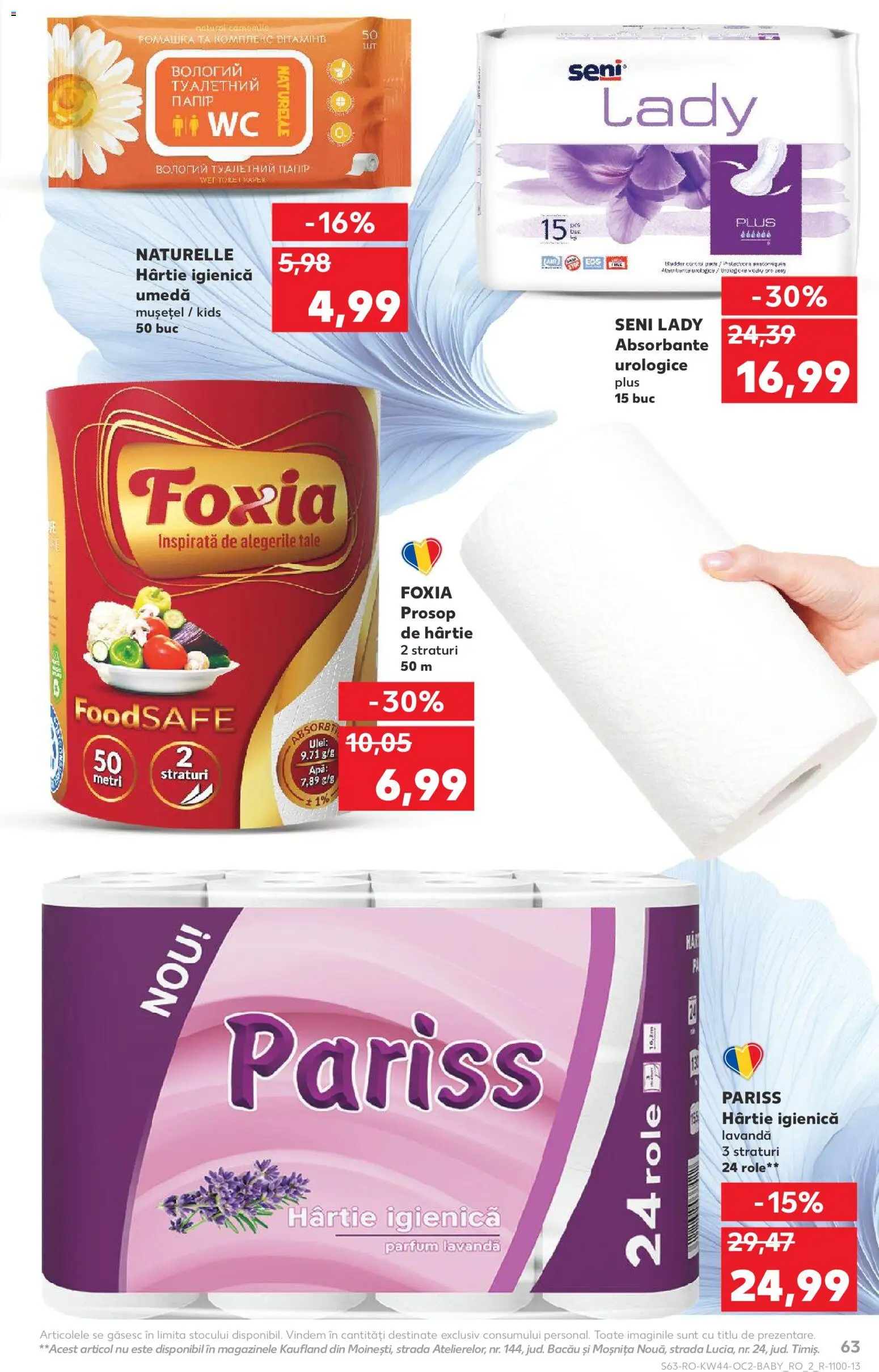 Kaufland RO akciós ujság - amely érvényes a következő dátumtól: 29.10.2025 | Oldal: 63 | Termékek: WC, Parfüm