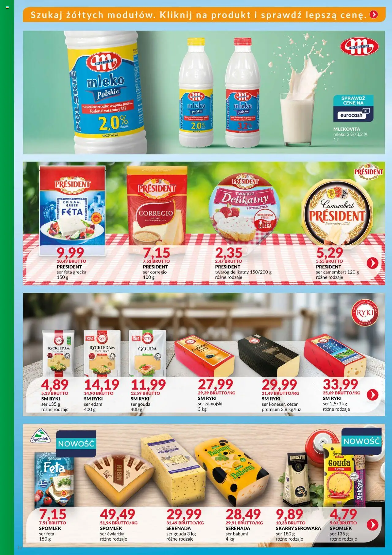 Eurocash Gazetka - Katalog Artykułów Spożywczych od 27.07.2025 | Strona: 13 | Produkty: Ser camembert, Ser, Twaróg, Ser feta