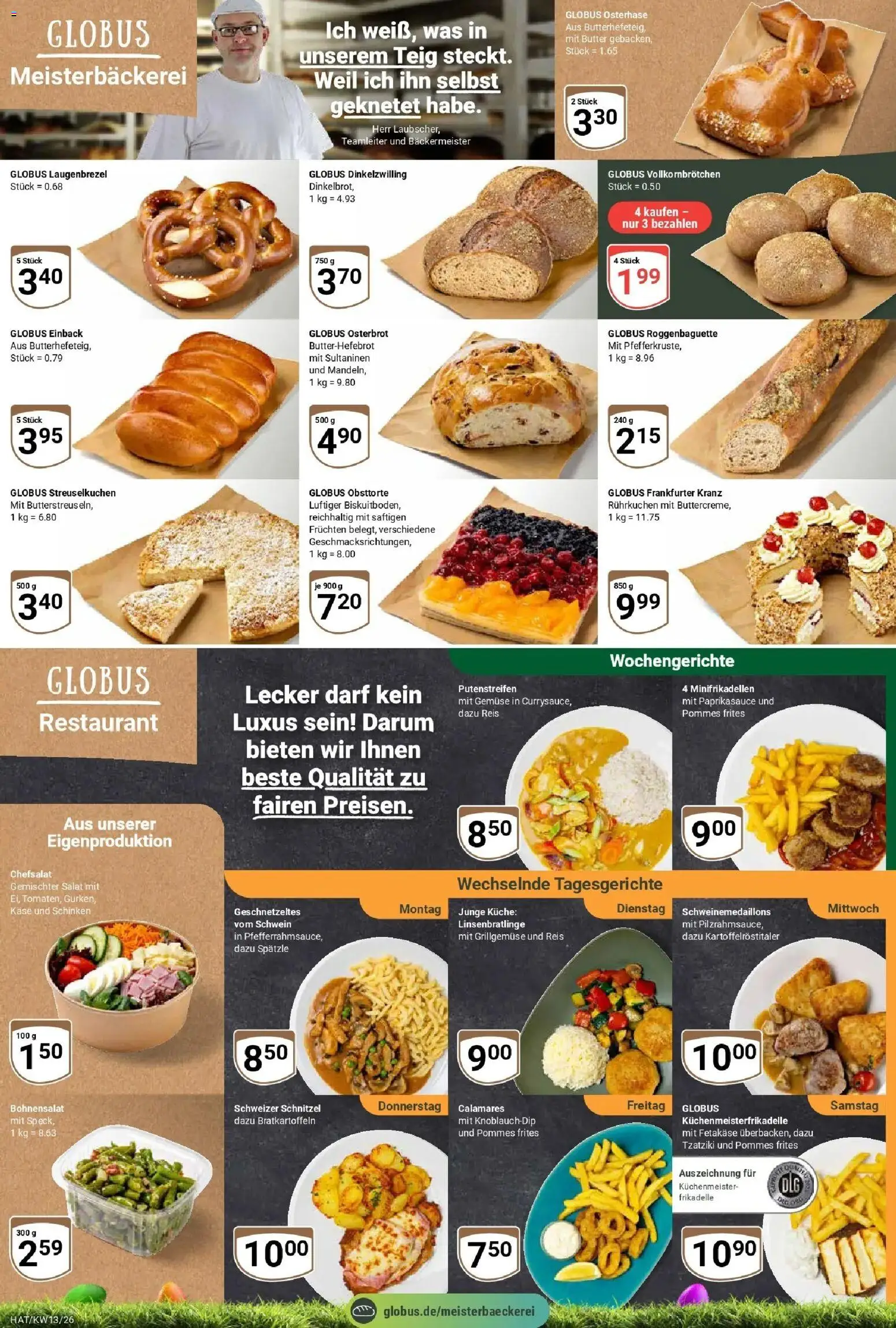 Globus prospekt Hattersheim	 – gültig ab 23.03.2026 | Seite: 7 | Produkte: Butter, Pommes, Reis, Salat