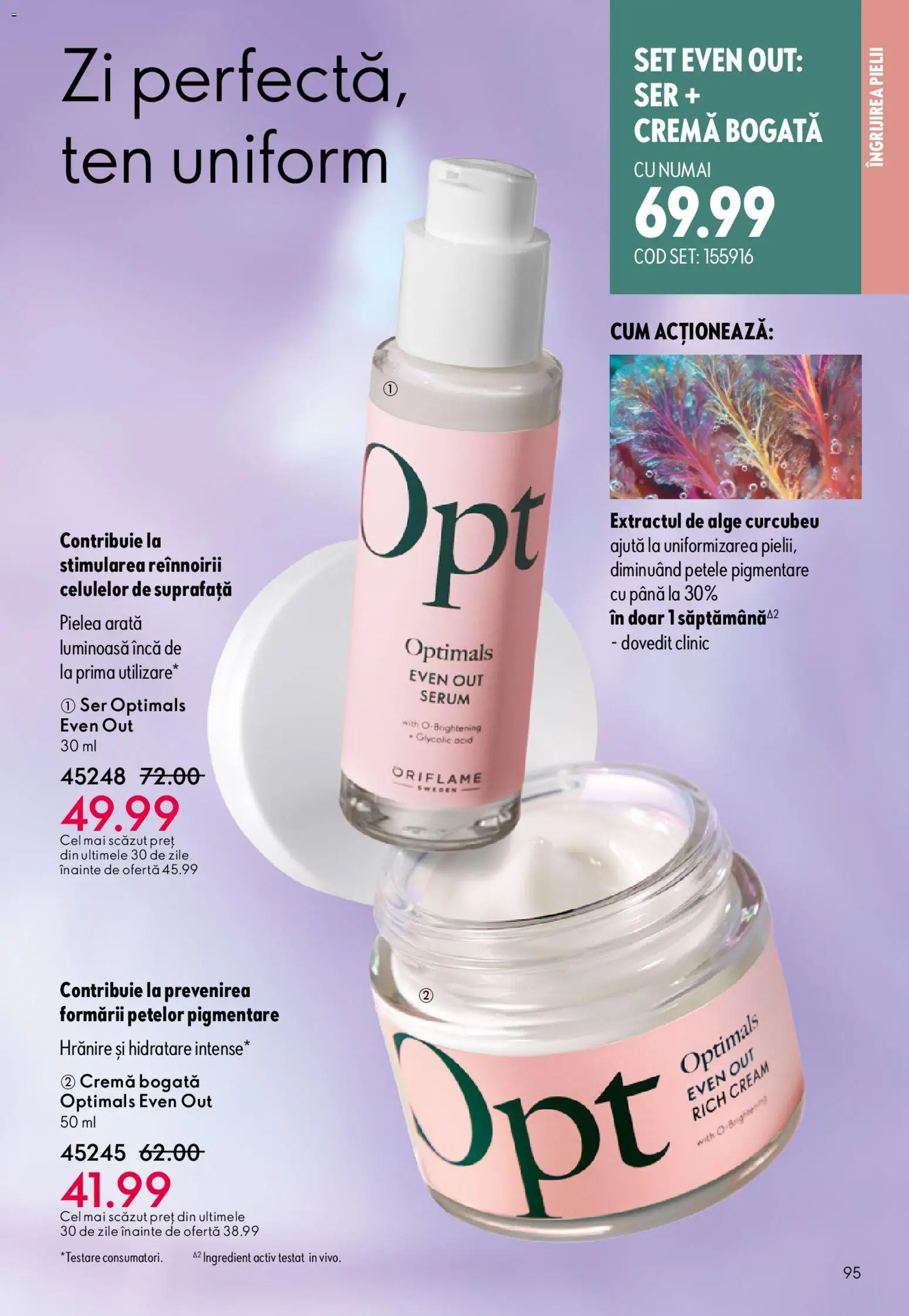 Noul catalog Oriflame – valabil de la 15.04.2026 | Pagină: 95 | Produse: Serum, Cremă
