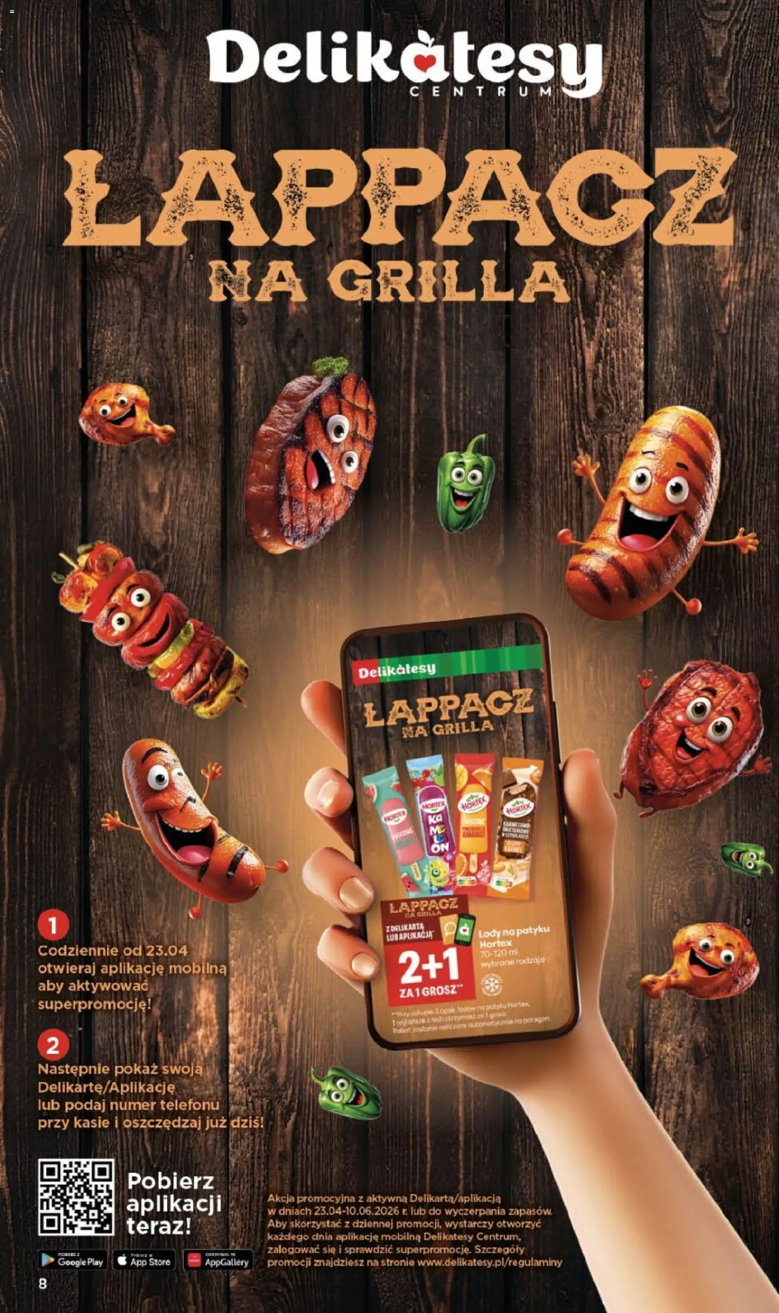 Delikatesy Centrum gazetka - Sklepy Własne od 30.04.2026 | Strona: 8 | Produkty: Delikatesy, Lody na patyku, Lody