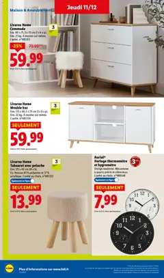 LIDL - Prévisualisation de Livarno Home Meuble bas, Env. 113 x 60,5 x 33 cm (l x h x p). Env. 22 kg. À monter soi-même. L'unité. n°485330 valide à partir de 11.12.2025 | Page: 50