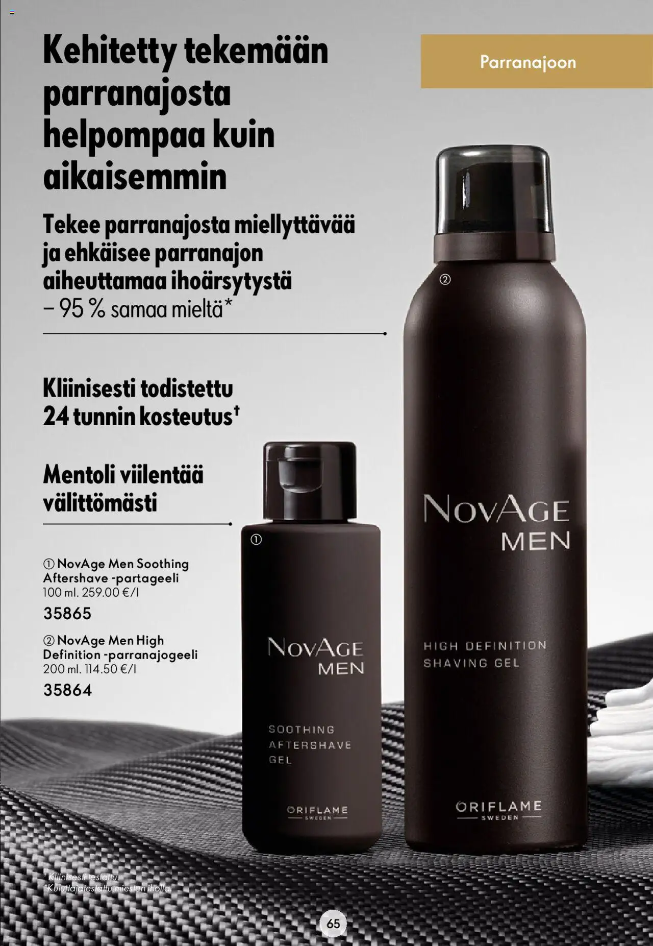 Oriflame Novage+ – voimassa 25.01.2024 alkaen | Sivu: 65