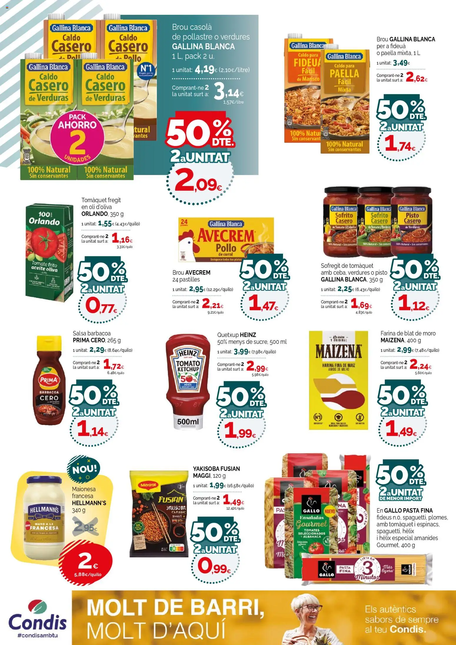 Condis folleto life │ válido desde el 22.04.2026 | Página: 14 | Productos: Aceite, Tomates, Παγωμένο τσάι, Barbacoa