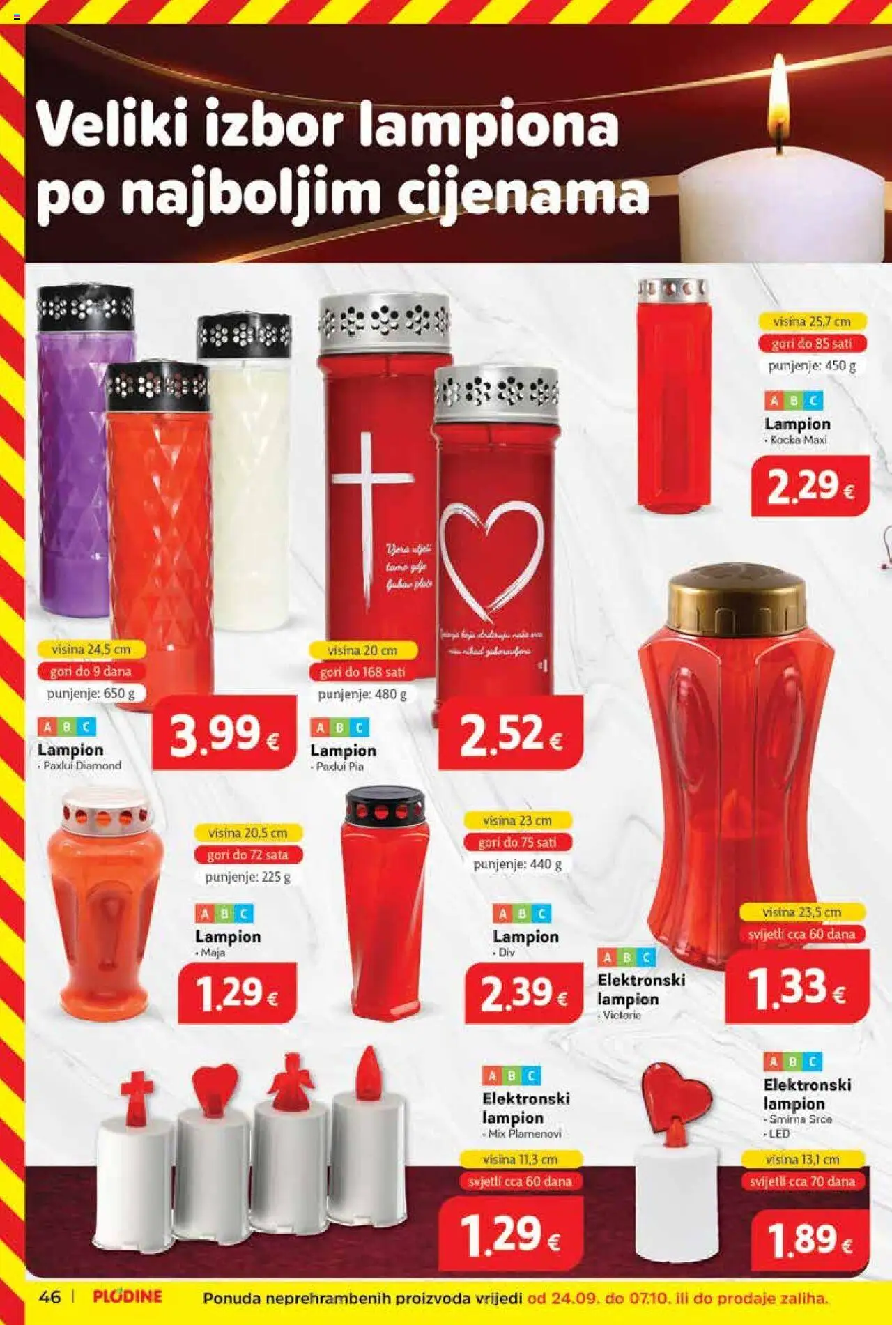 Plodine katalog | vrijedi od 01.10.2025 | Stranica: 46 | Proizvodi: Lampion