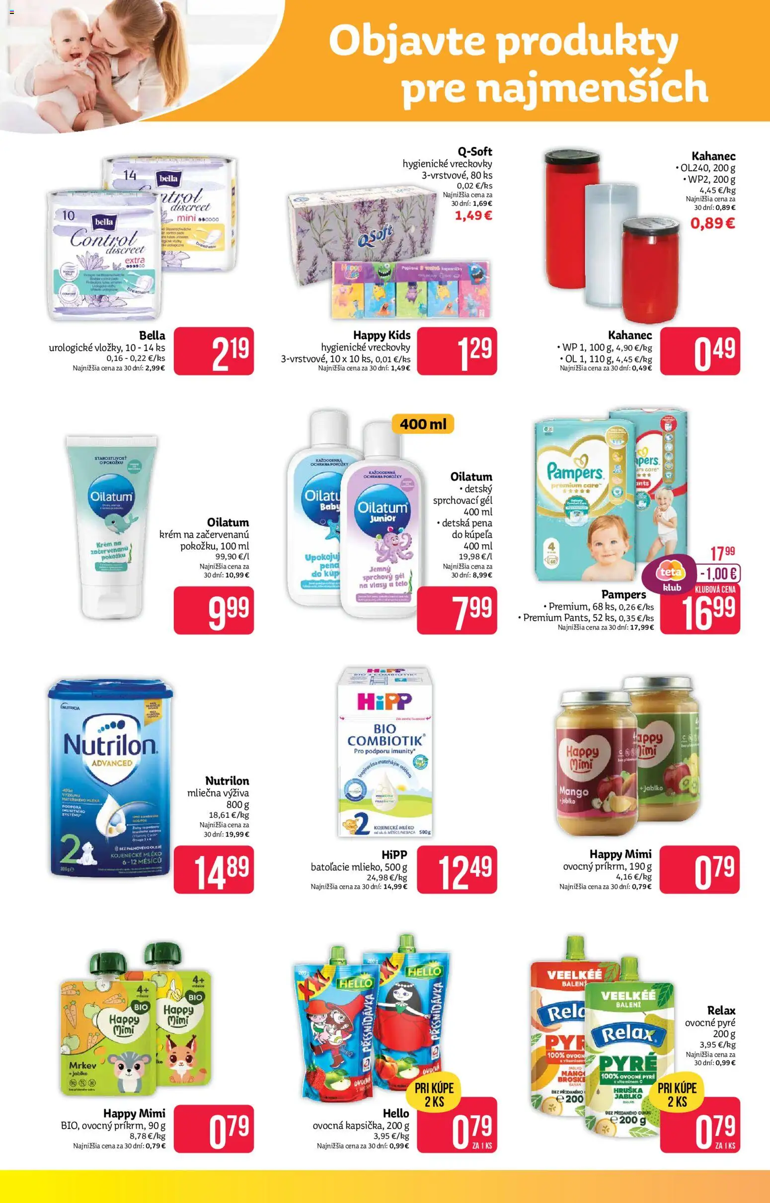 Nové Teta drogerie akcie – leták je platný od 07.01.2026 | Strana: 10 | Produkty: Sprchový gél, Pena do kúpeľa, Mango, Pampers
