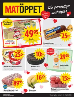 Matöppet - erbjudanden - Förhandsvisning av reklamblad från butik Matöppet aktuell från 07.02.2026