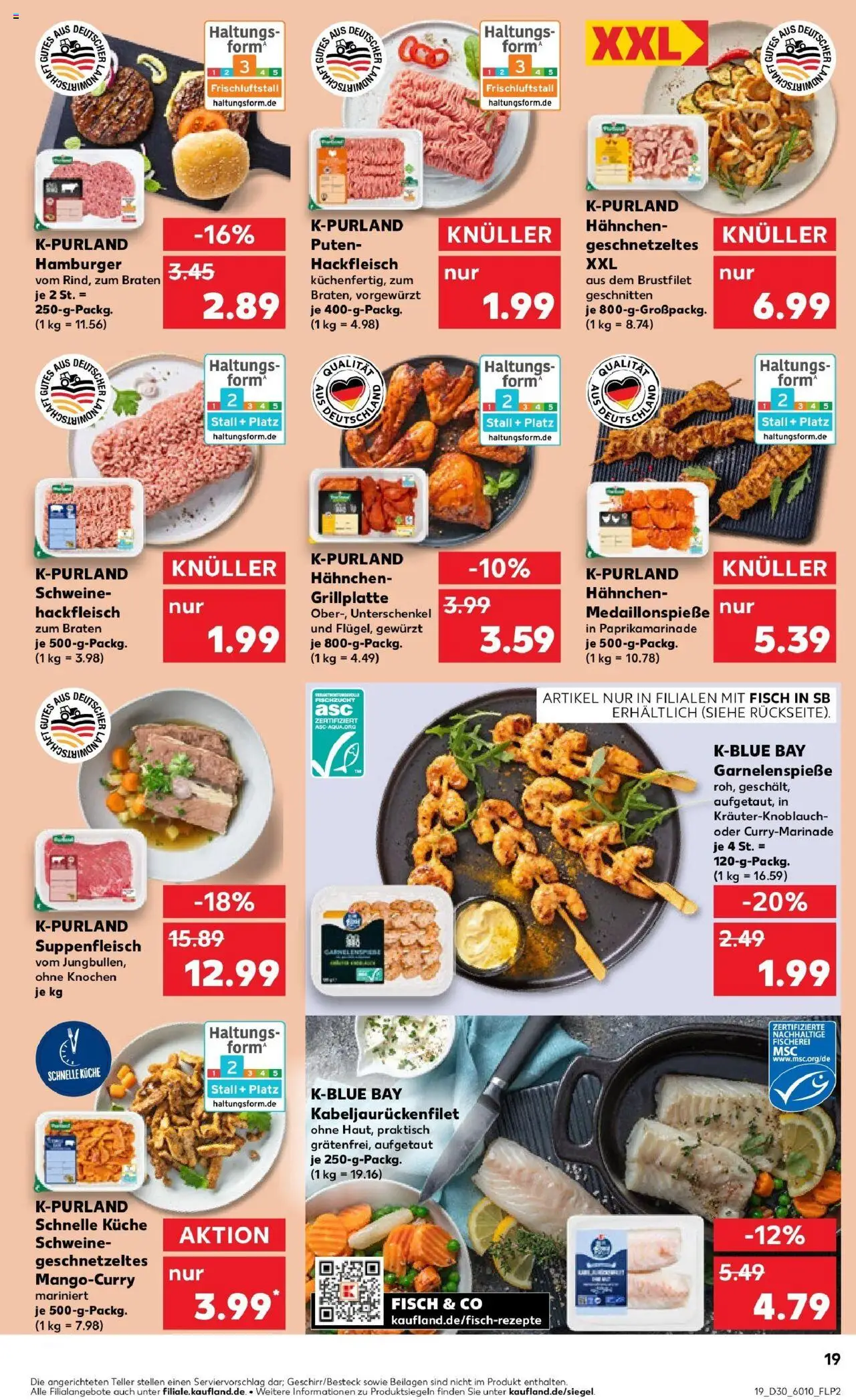 Kaufland prospekt Sinsheim	 - gültig ab dem 24.07.2025 | Seite: 19 | Produkte: Grill, Hahnchen, Burger, Fisch