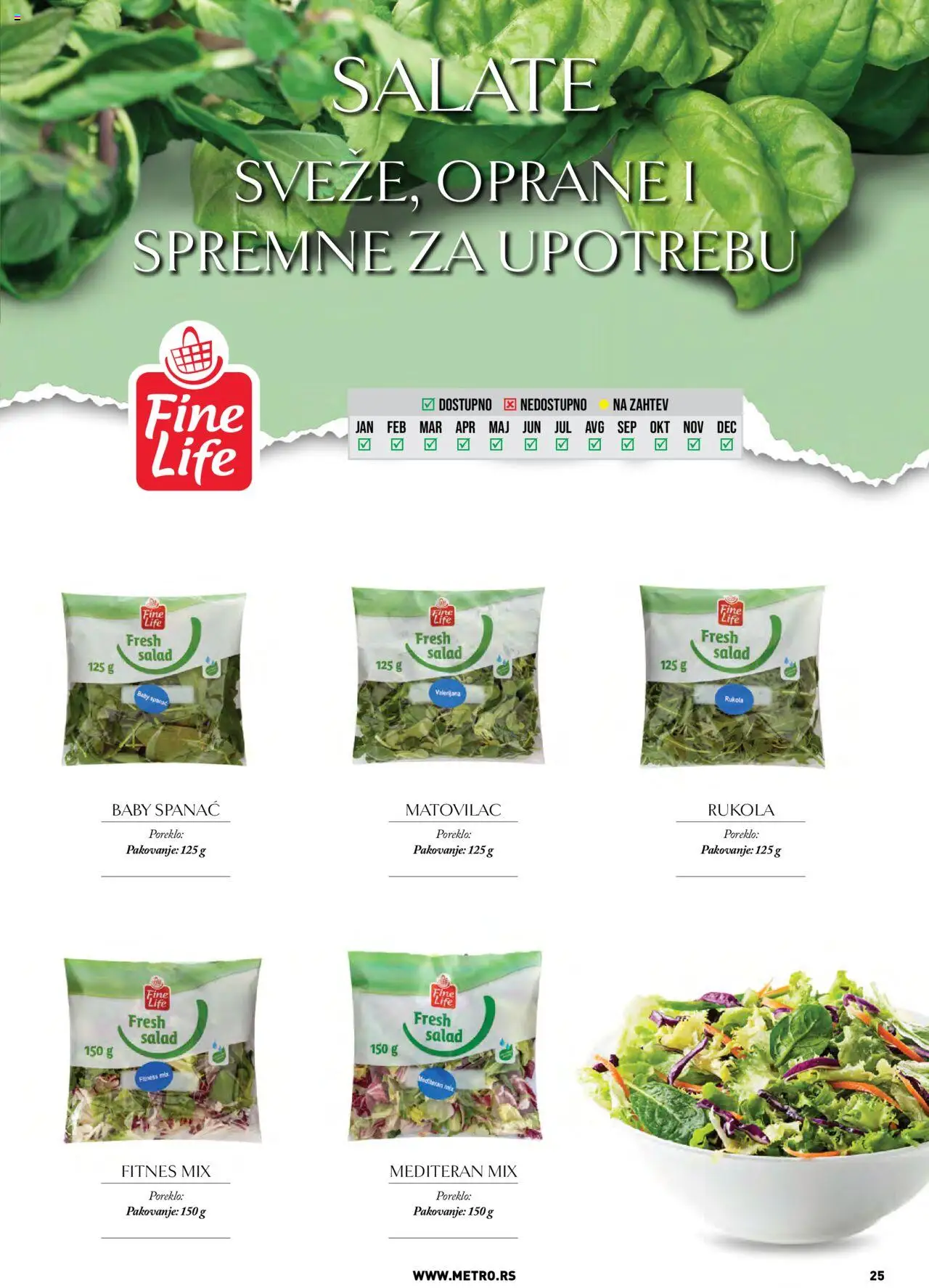 Metro katalog - važi od 07.10.2025 | Strana: 25 | Proizvode: Spanać, Pakovanje