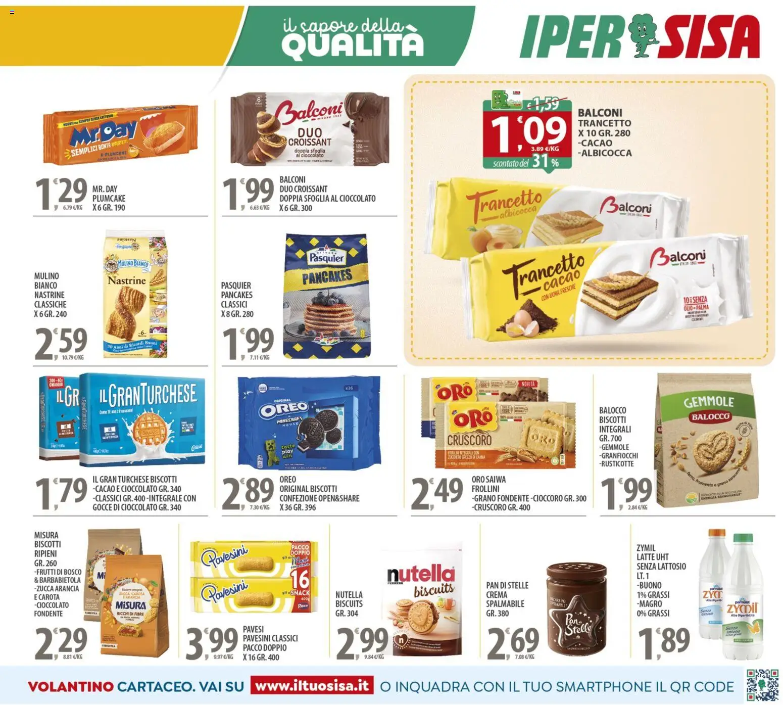 Volantino SISA del 25.11.2025 | Pagina: 9 | Prodotti: Crema, Croissant, Cacao, Frollini