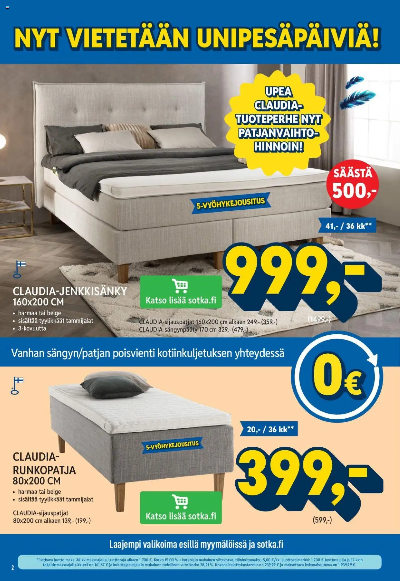 Sotka tarjoukset – voimassa 01.10.2025 alkaen | Sivu: 2 | Tuotteet: Runkopatja