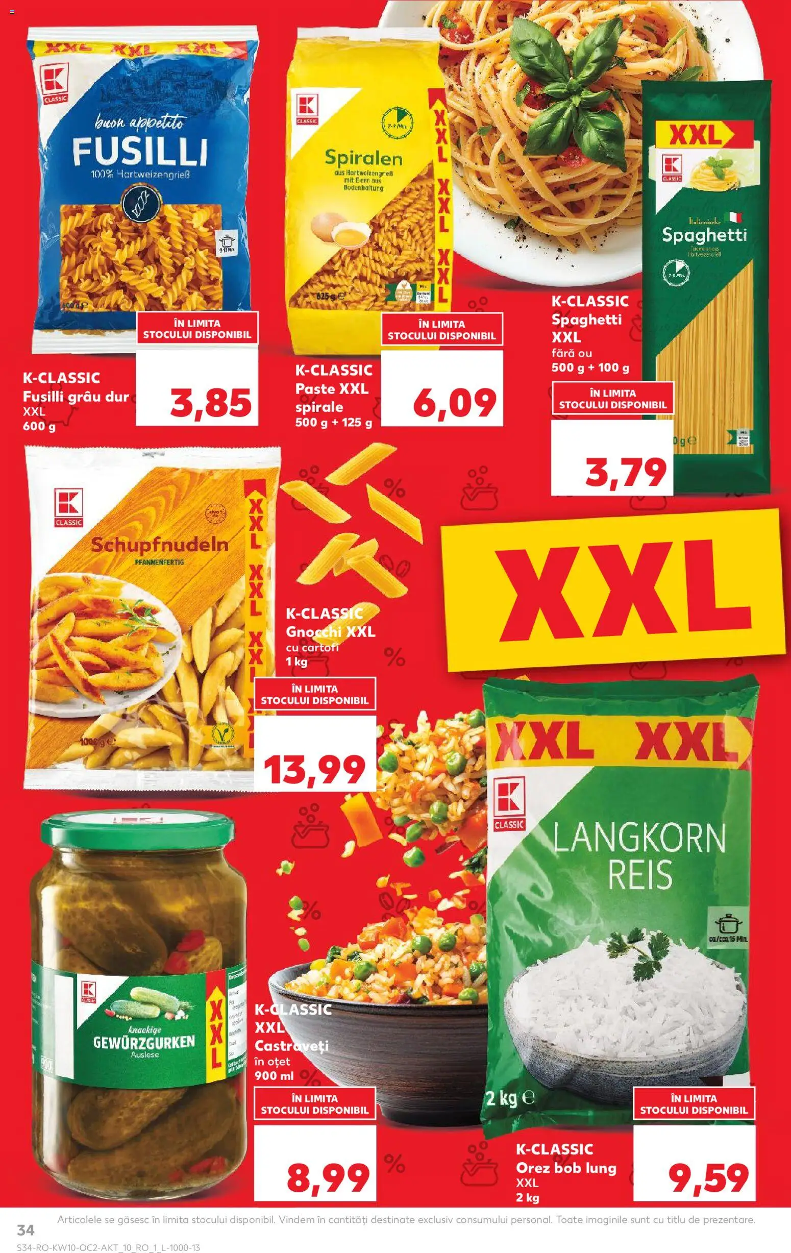 Noul catalog Kaufland – valabil de la 04.03.2026 | Pagină: 34 | Produse: Oțet, Orez, Castraveți, Cartofi