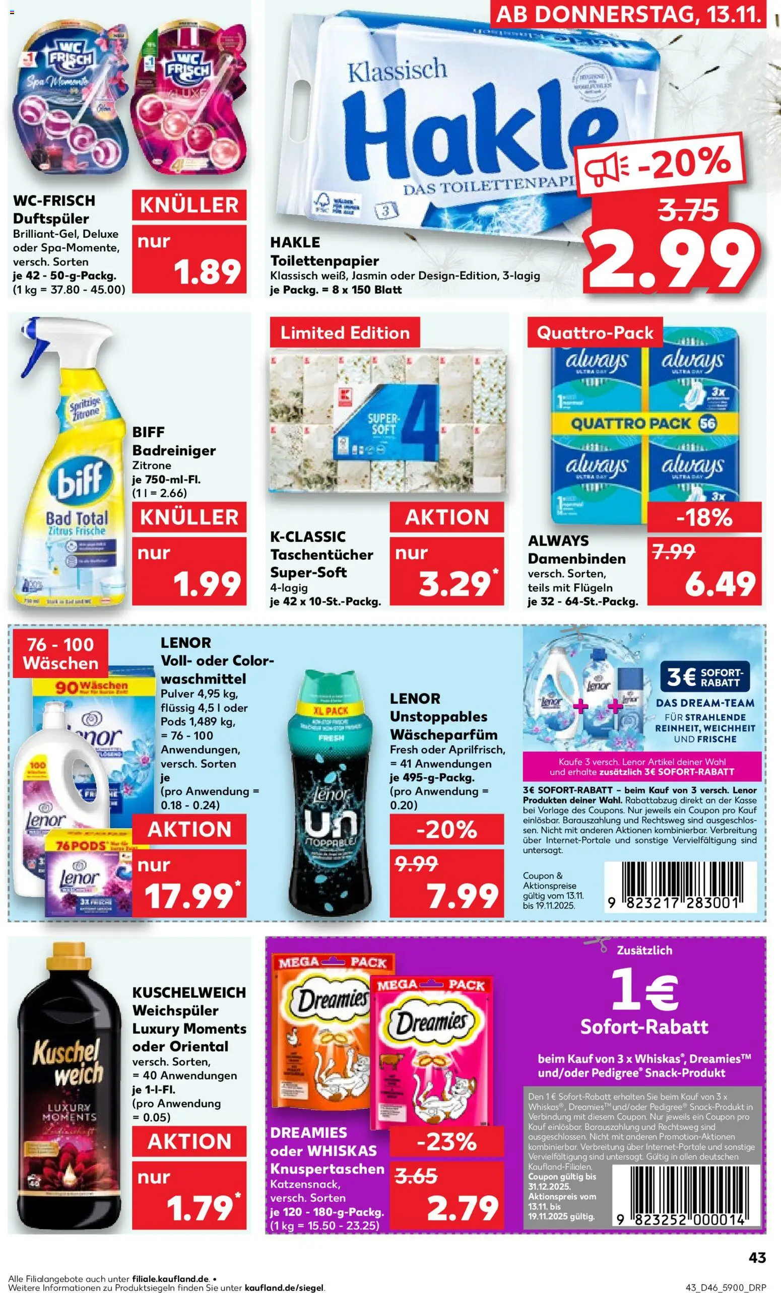 Kaufland Prospekt 	 – gültig ab 13.11.2025 | Seite: 43