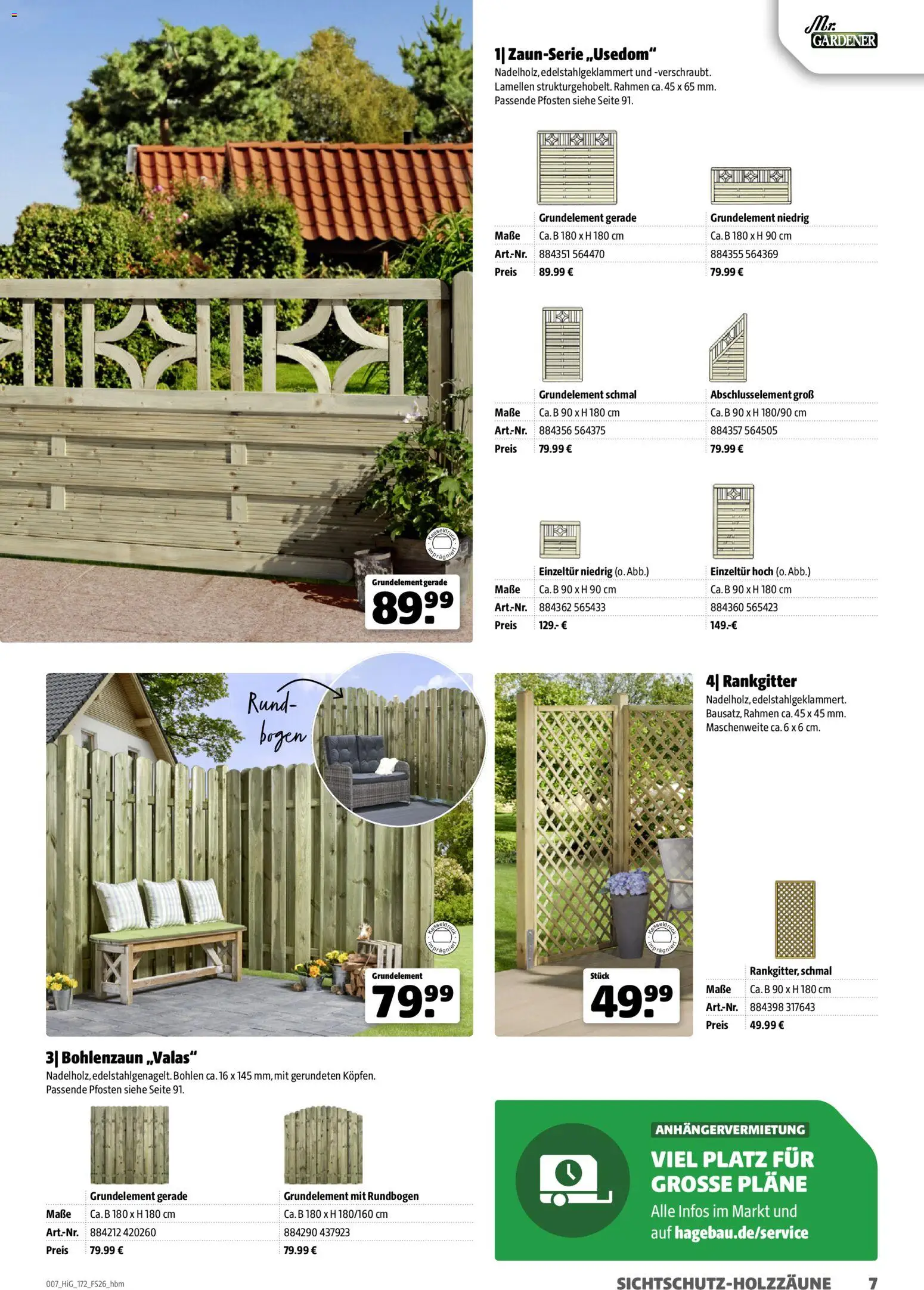 Hagebau Gartengestaltungsortiment – gültig ab 02.03.2026 | Seite: 7