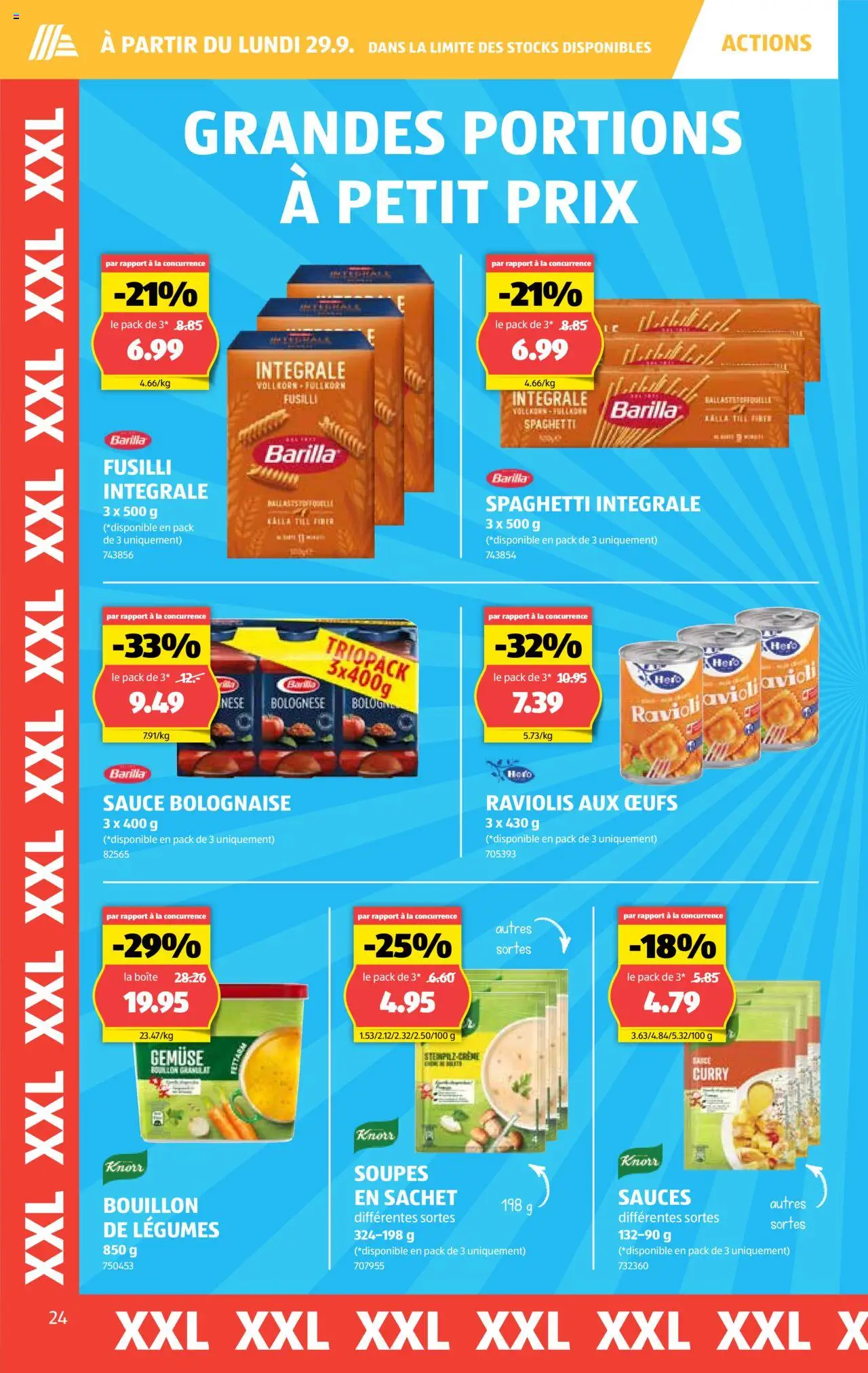 Aldi Aktionen IT – gültig ab 25.09.2025 | Seite: 25 | Produkte: Barilla, Gemüse