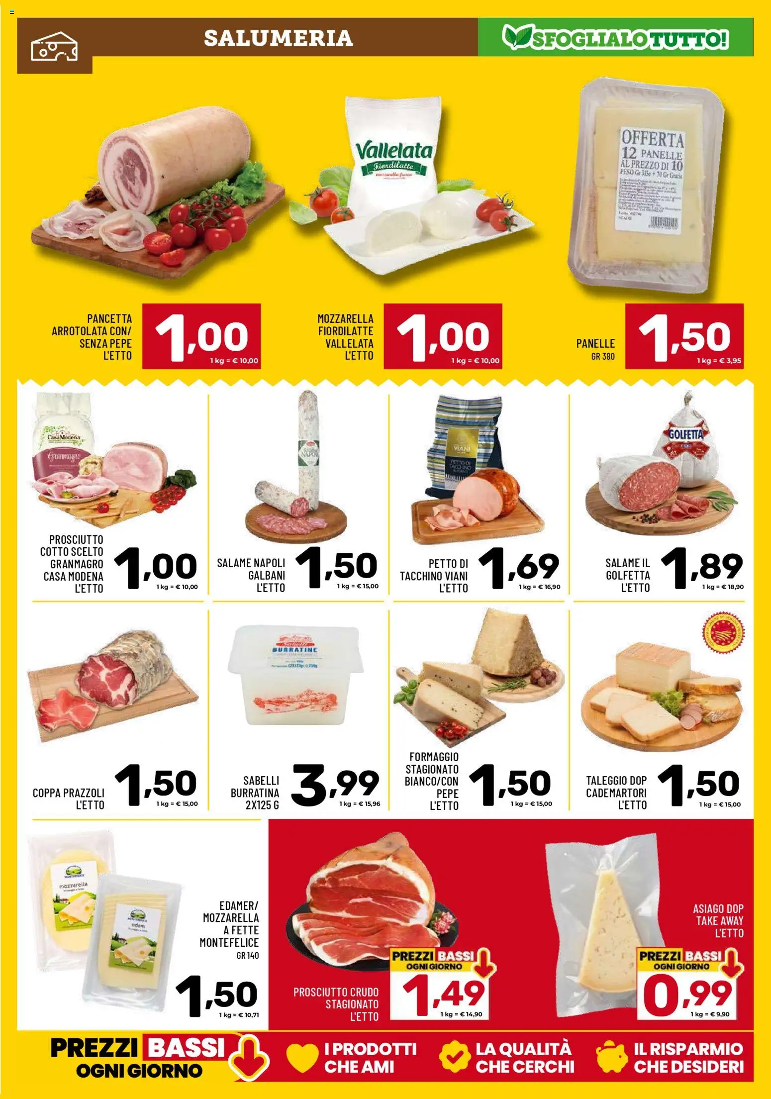 Volantino Il Centesimo del 07.04.2026 | Pagina: 3 | Prodotti: Prosciutto Cotto, Salame, Pepe, Formaggio