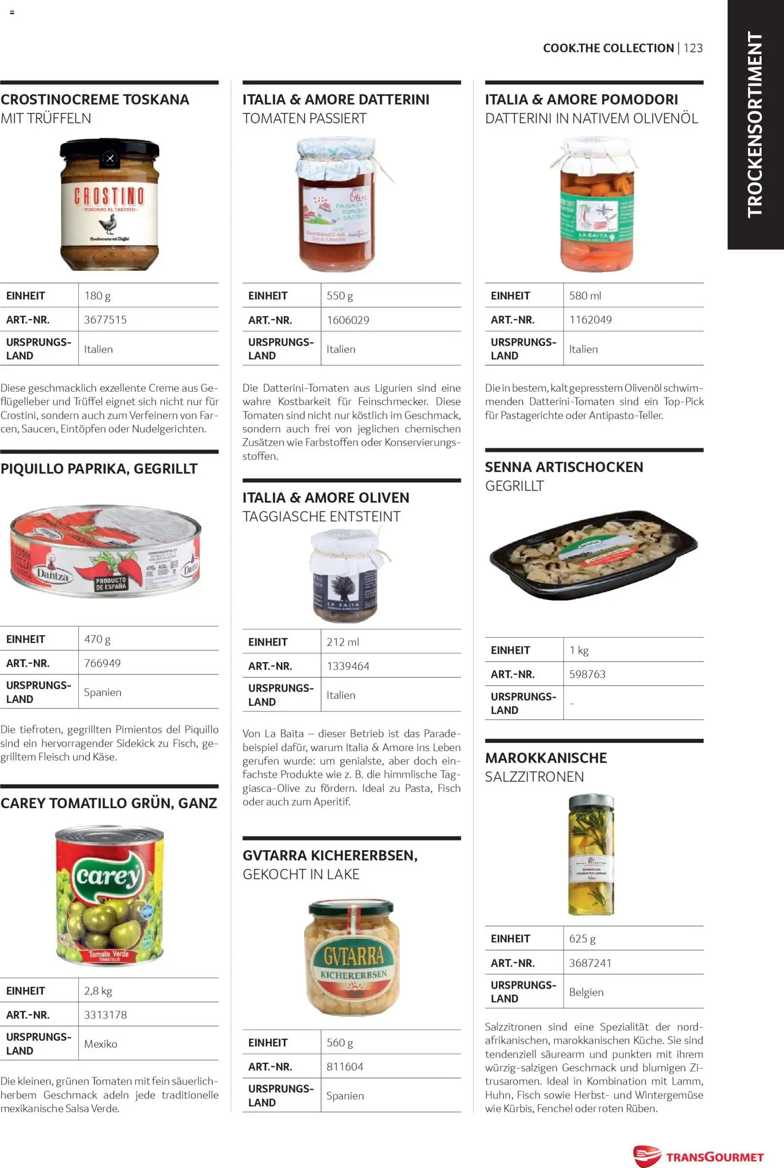 Transgourmet Cook Look-Book gültig ab 08.04.2026 | Seite: 123 | Produkte: Szeder, Creme, Tomaten, Fisch