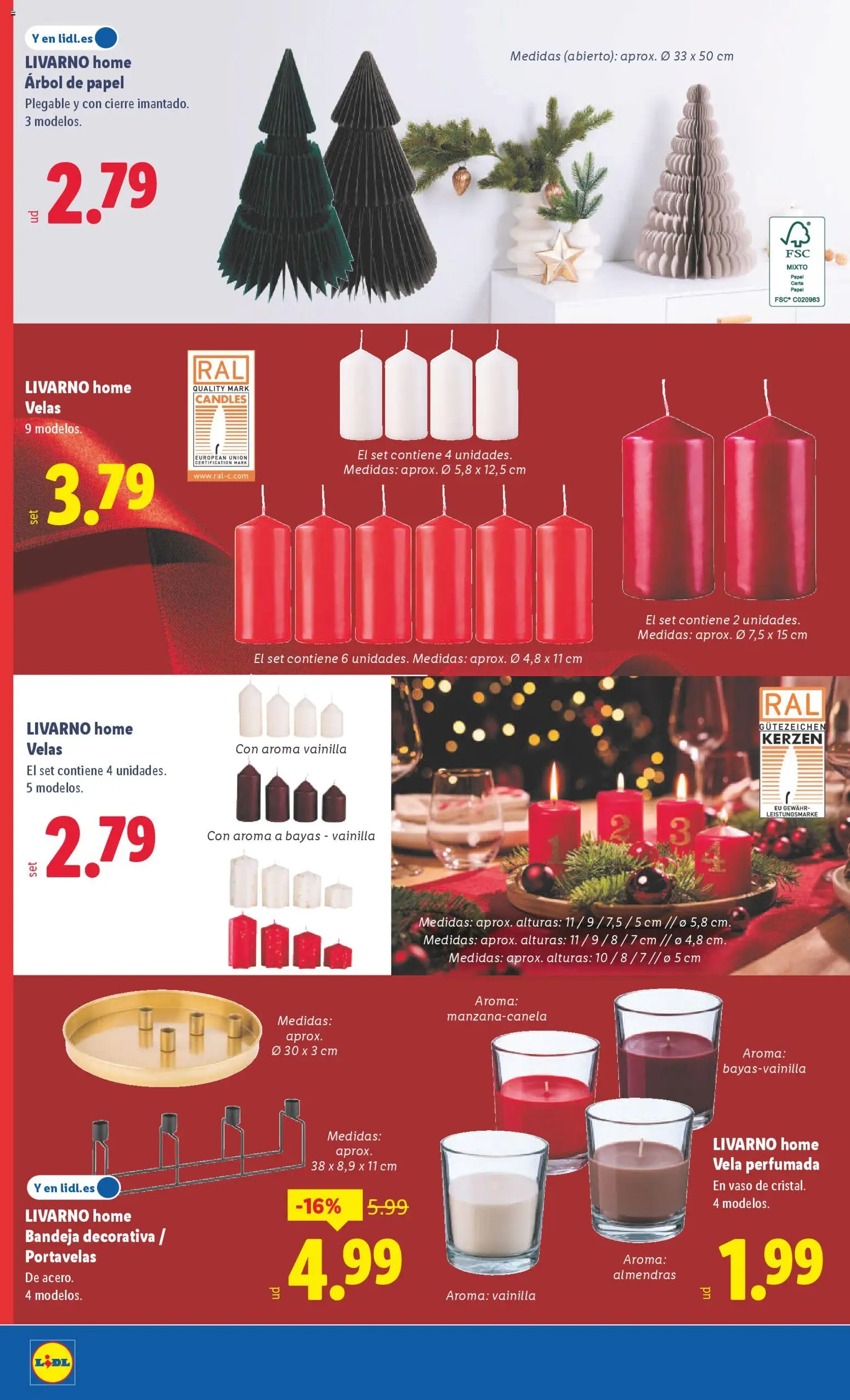 Lidl - Canarias  │ válido desde el 03.11.2025 | Página: 20 | Productos: Vela, Bandeja, Βραχιόλι